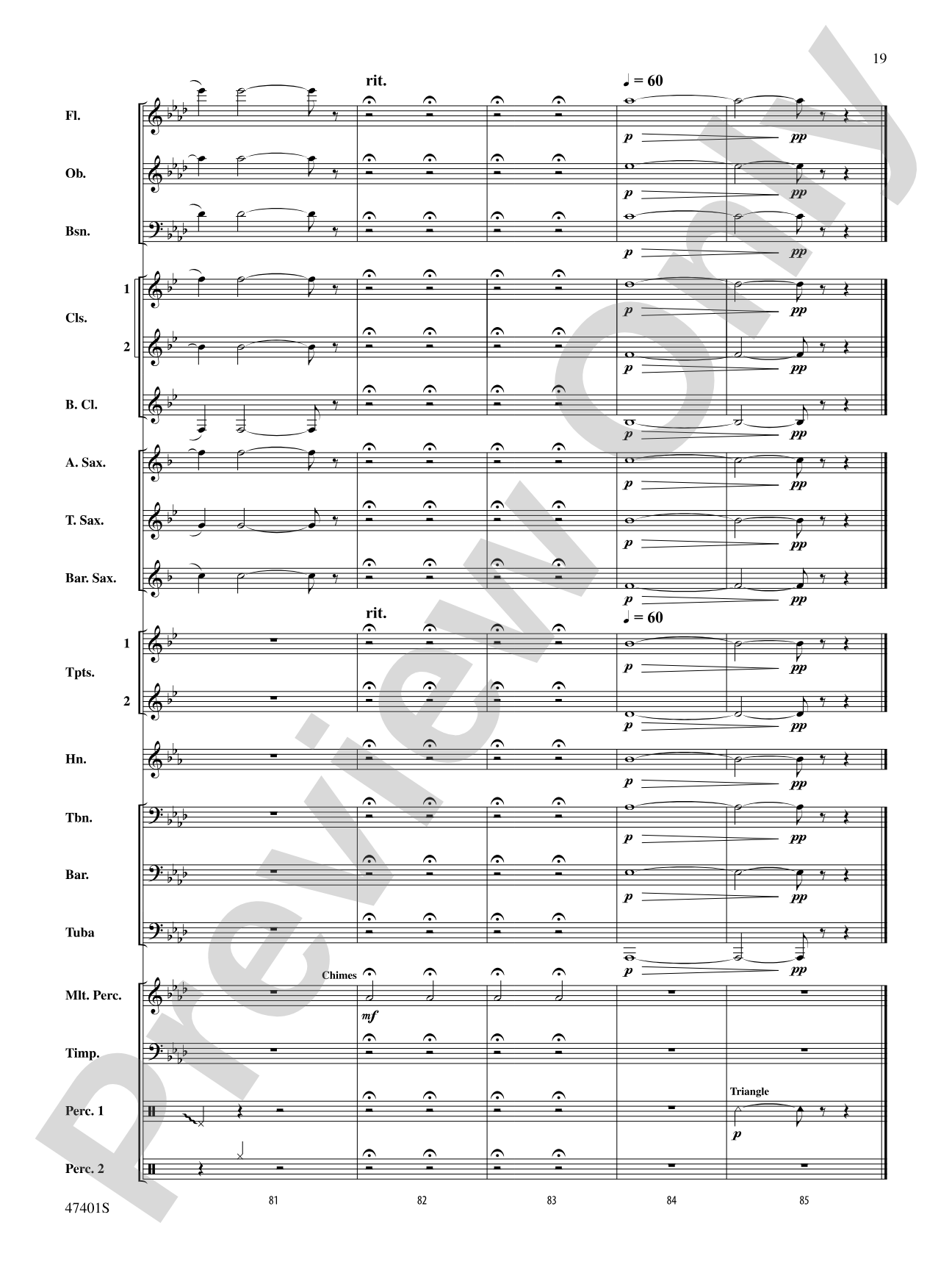 And So He Also Loves the Bow: Concert Band Conductor Score & Parts
