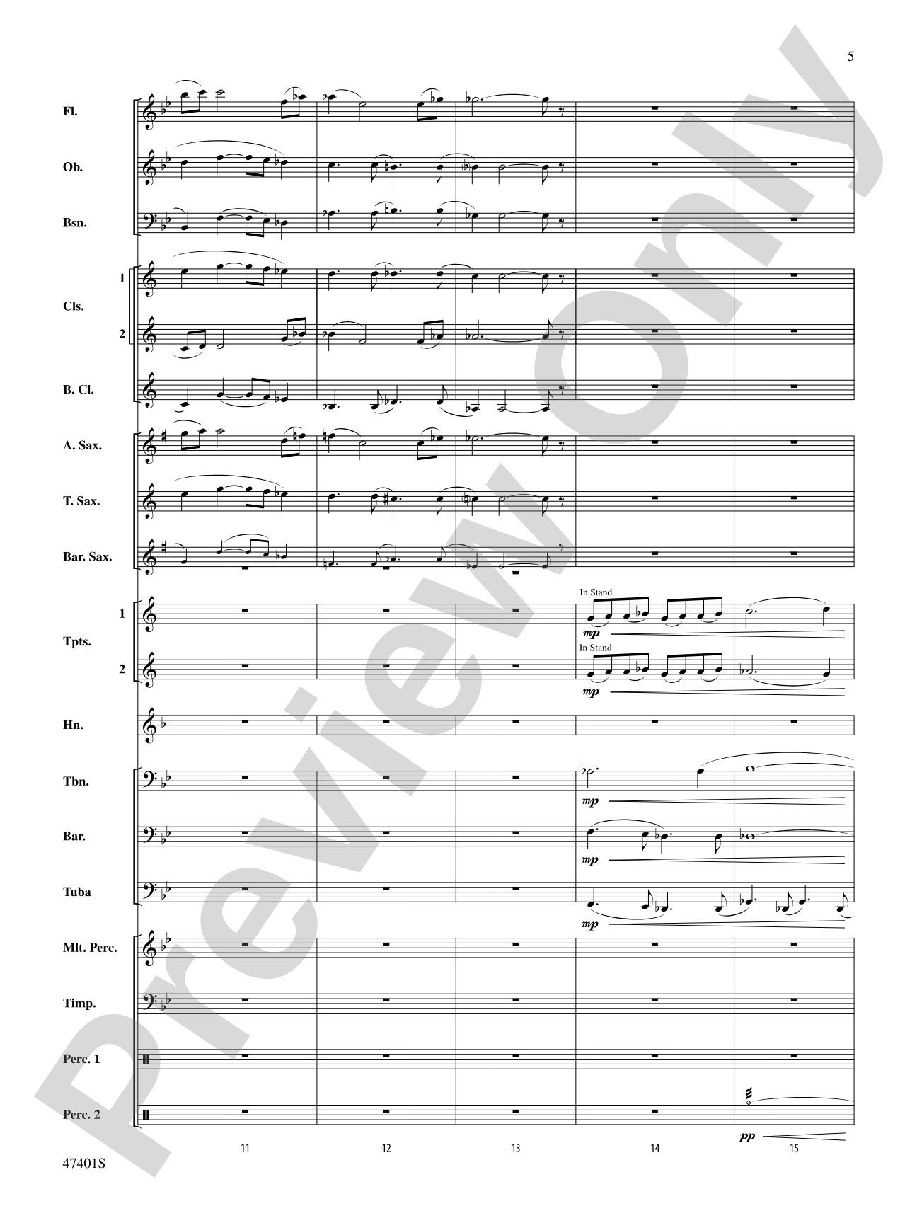 And So He Also Loves the Bow: Concert Band Conductor Score & Parts