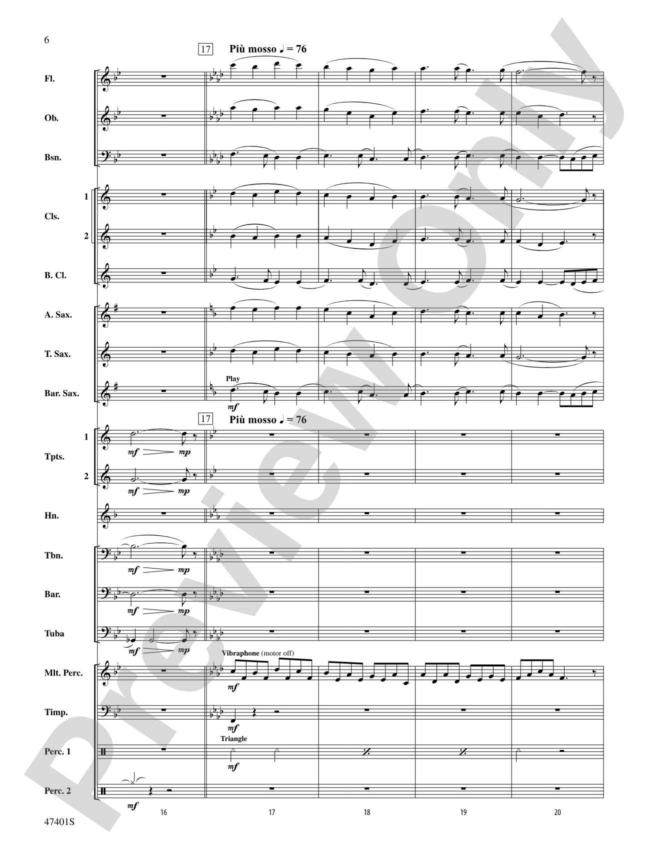 And So He Also Loves the Bow: Concert Band Conductor Score & Parts