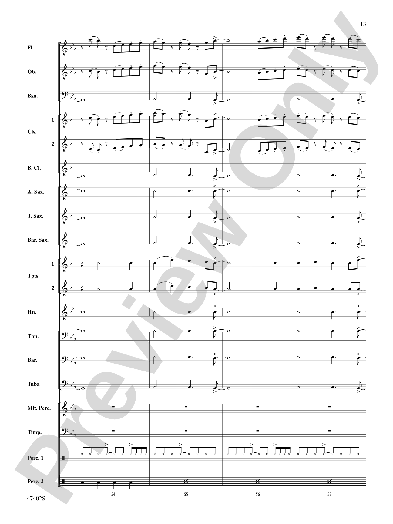 Rhythmicity: Concert Band Conductor Score & Parts