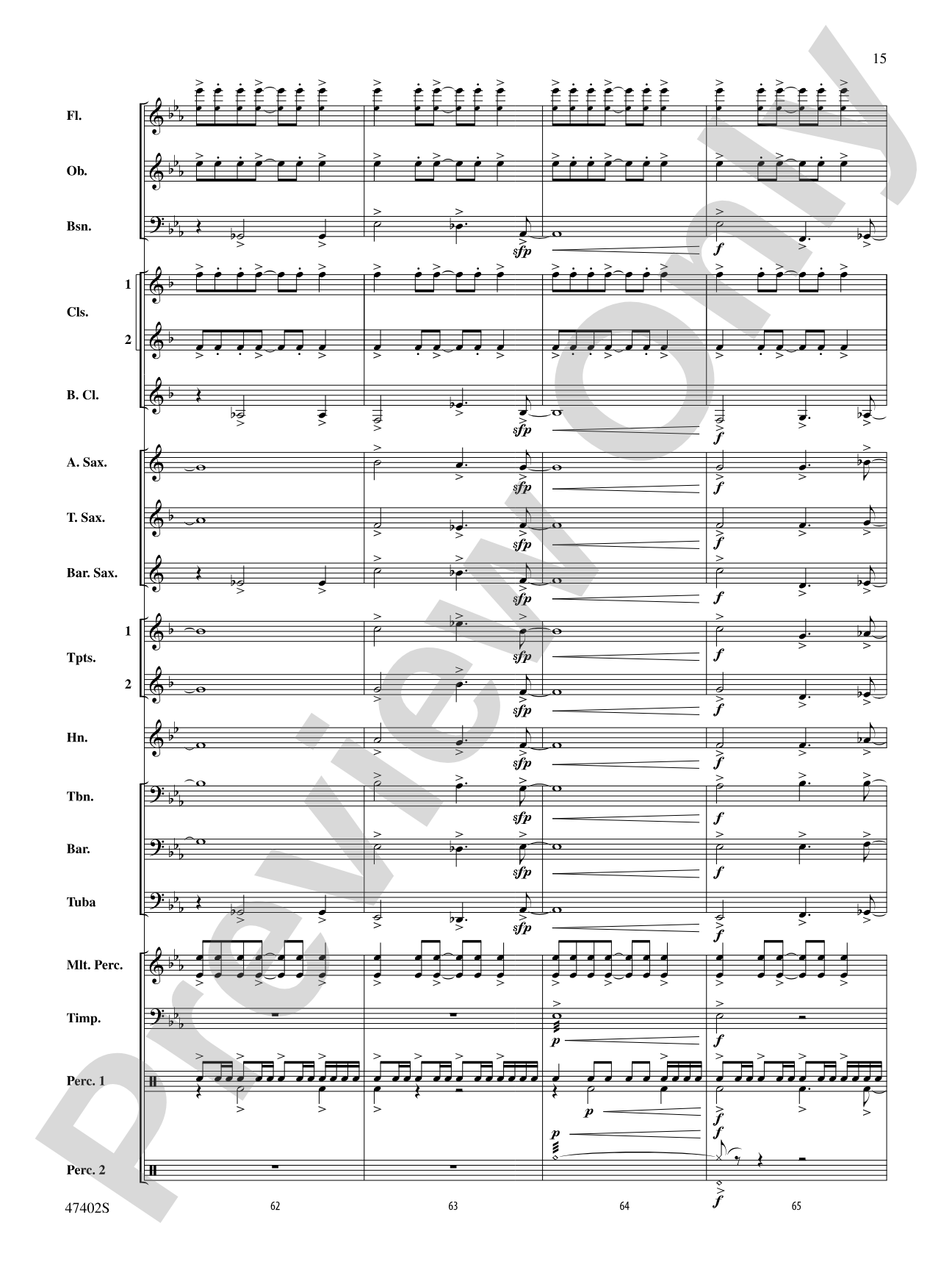 Rhythmicity: Concert Band Conductor Score & Parts