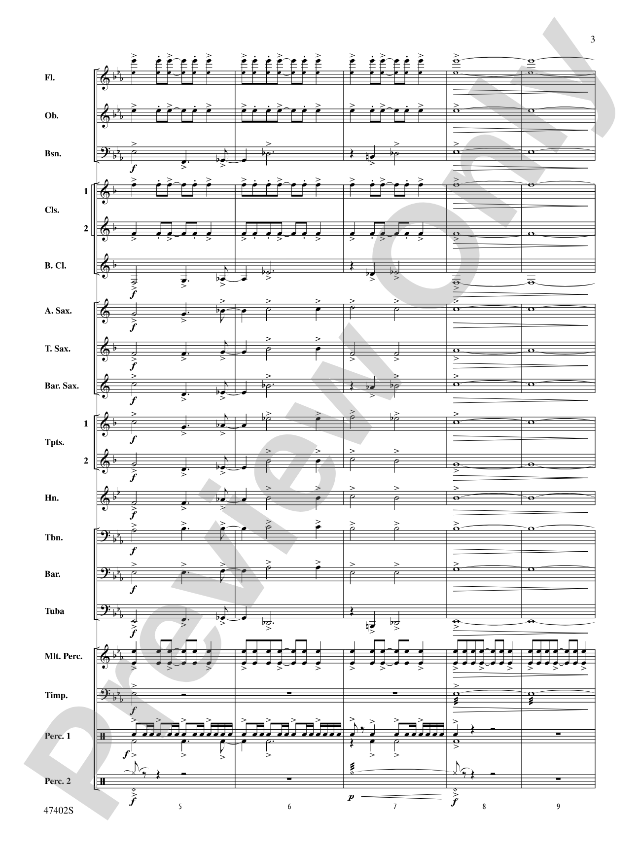 Rhythmicity: Concert Band Conductor Score & Parts