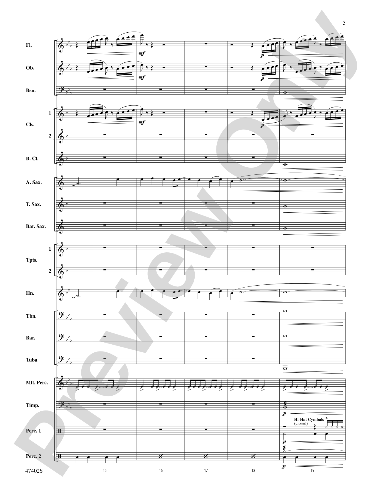 Rhythmicity: Concert Band Conductor Score & Parts