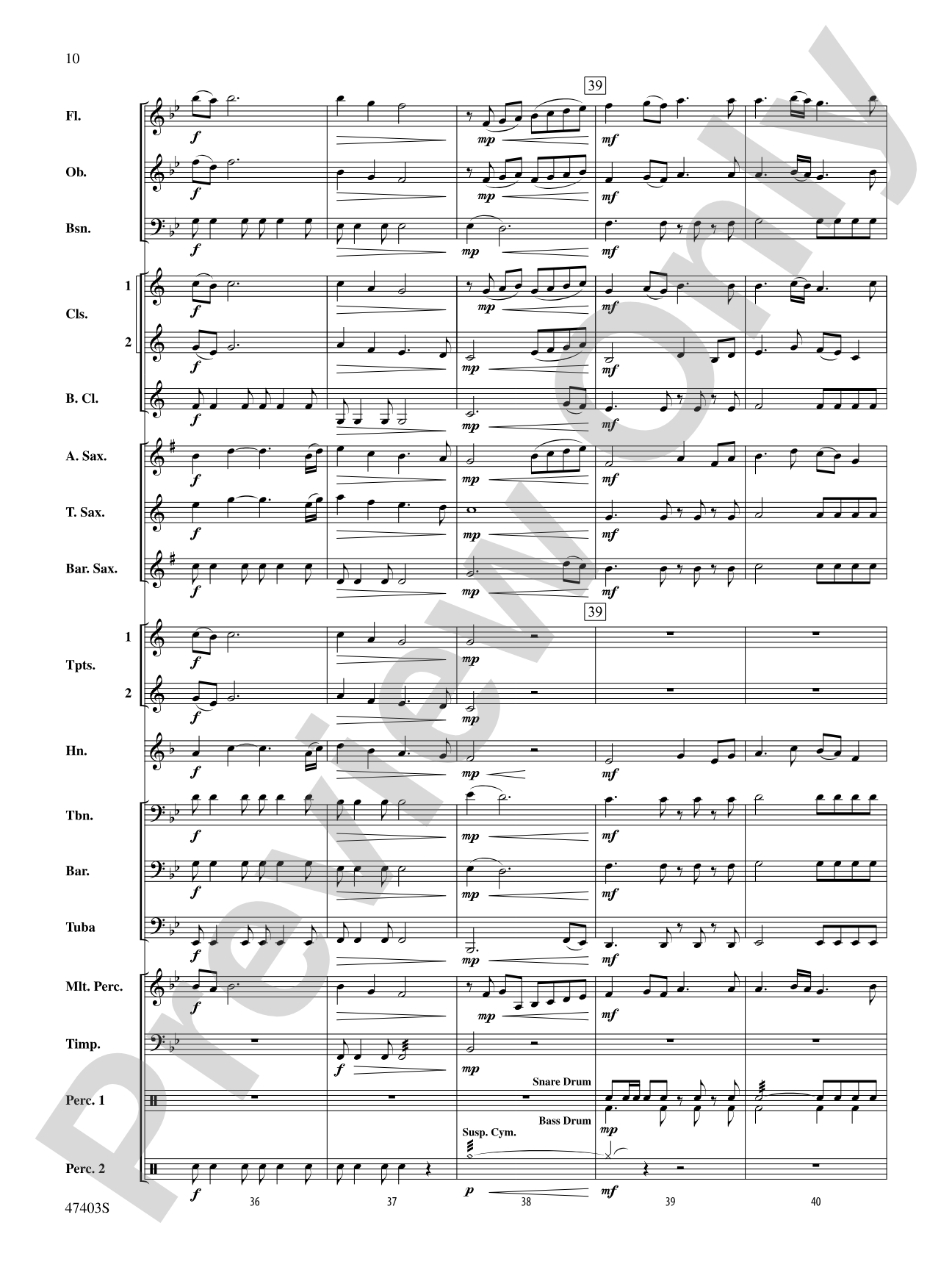 Rainbow in a Cloud: Concert Band Conductor Score & Parts