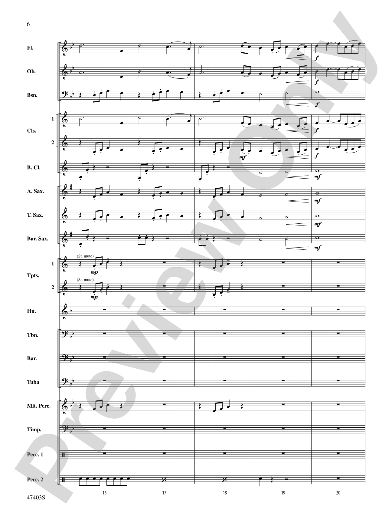 Rainbow in a Cloud: Concert Band Conductor Score & Parts