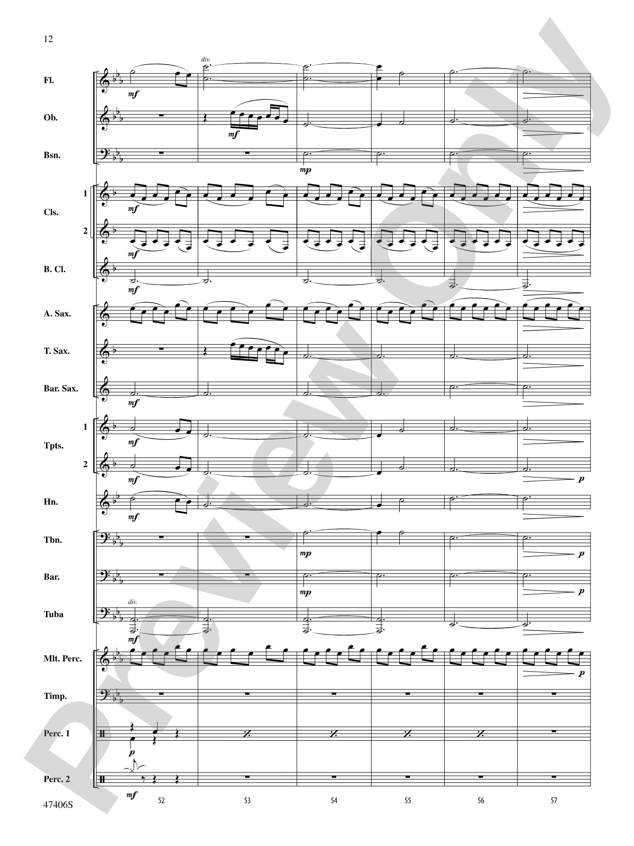 Love Theme: Concert Band Conductor Score & Parts