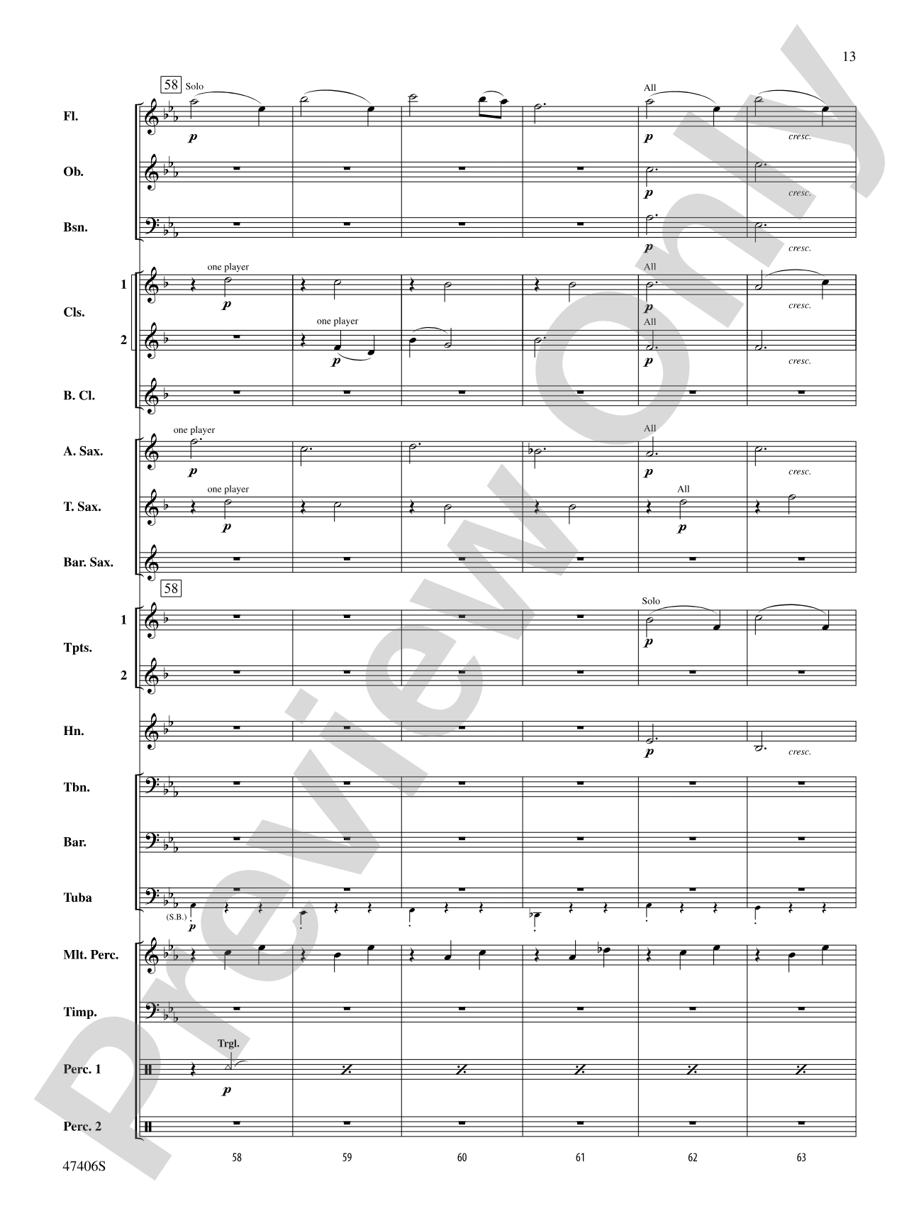 Love Theme: Concert Band Conductor Score & Parts