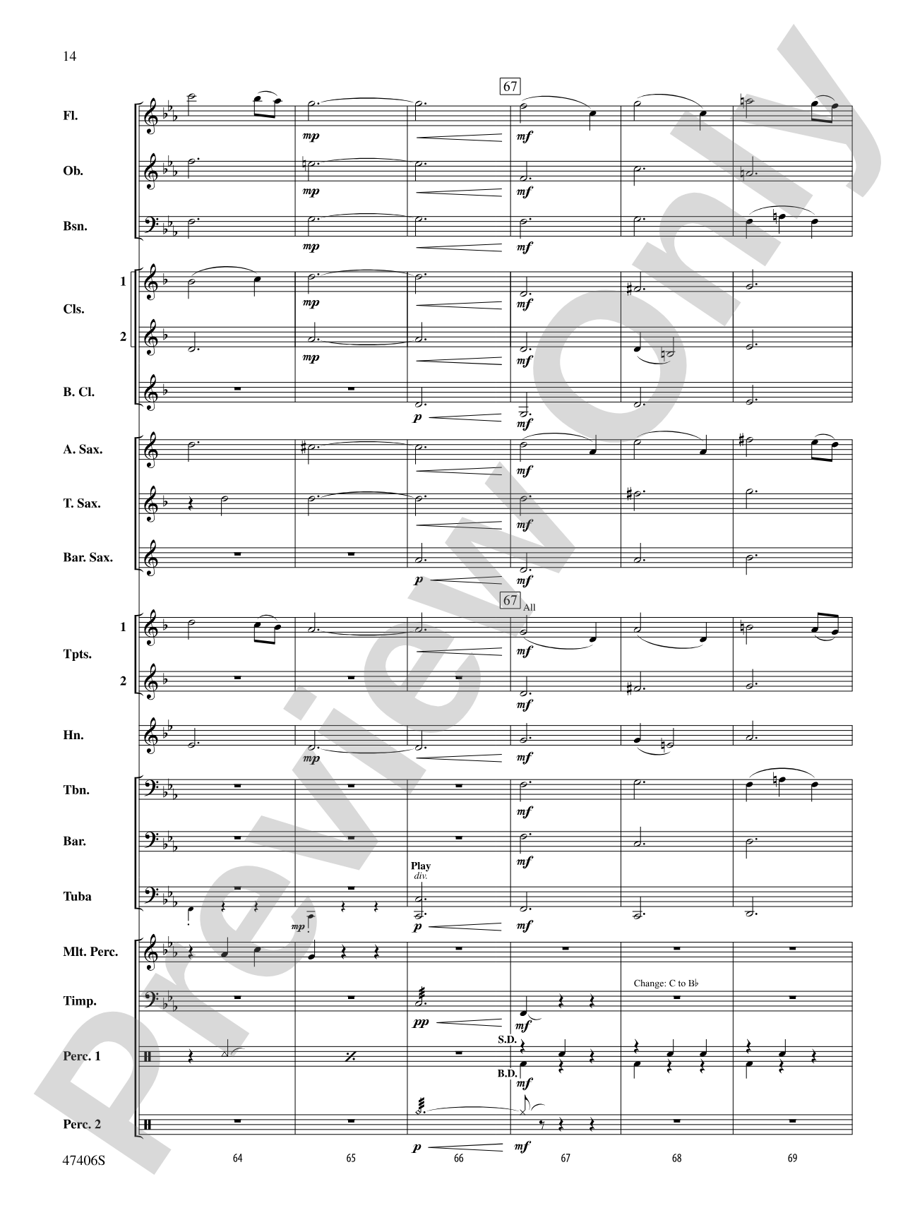 Love Theme: Concert Band Conductor Score & Parts