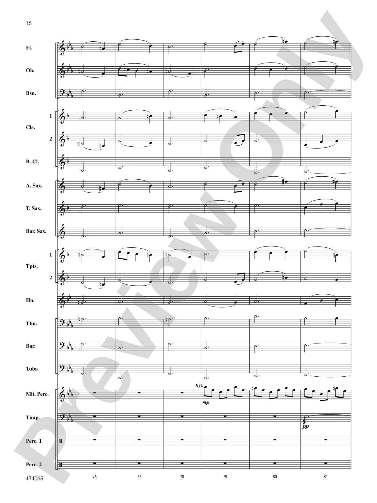 Love Theme: Concert Band Conductor Score & Parts