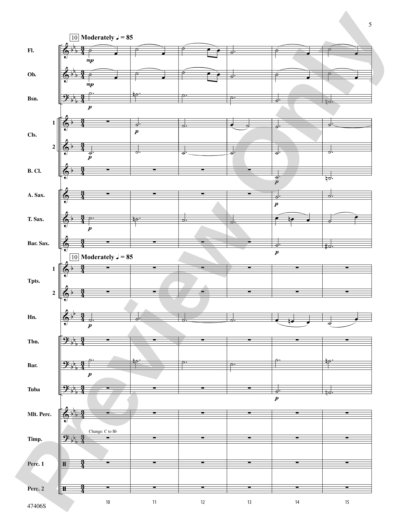 Love Theme: Concert Band Conductor Score & Parts