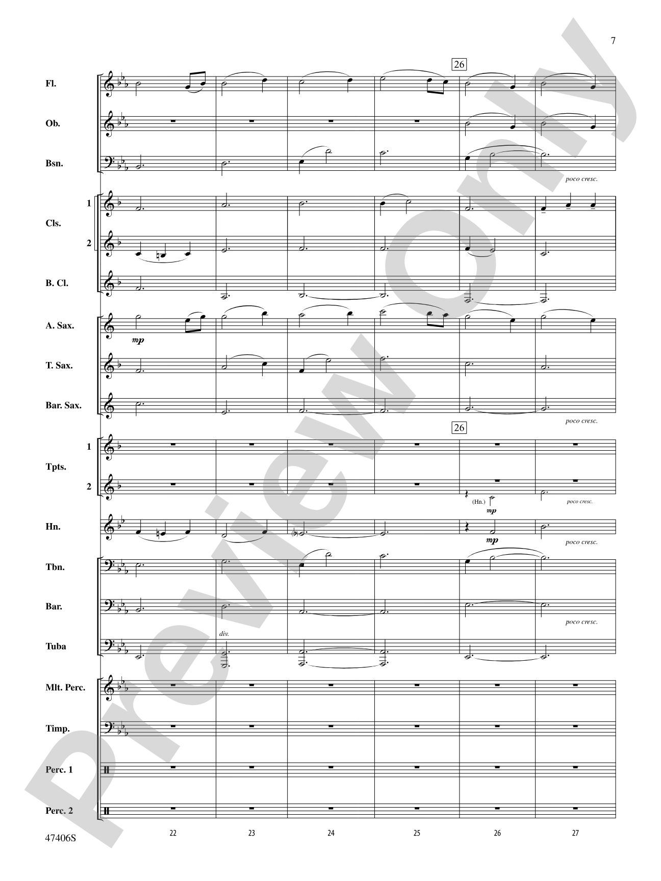Love Theme: Concert Band Conductor Score & Parts