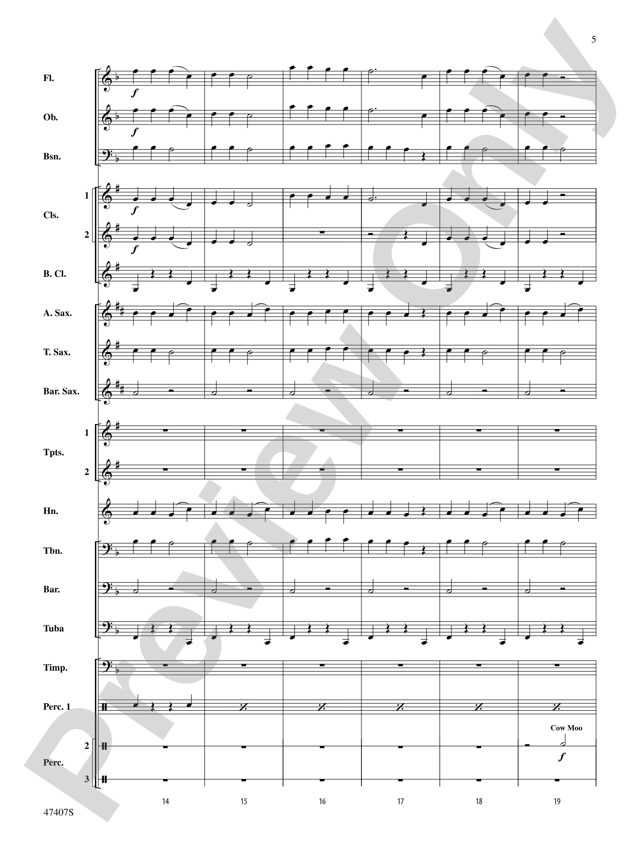 Old MacDonald Had a Farm: Score