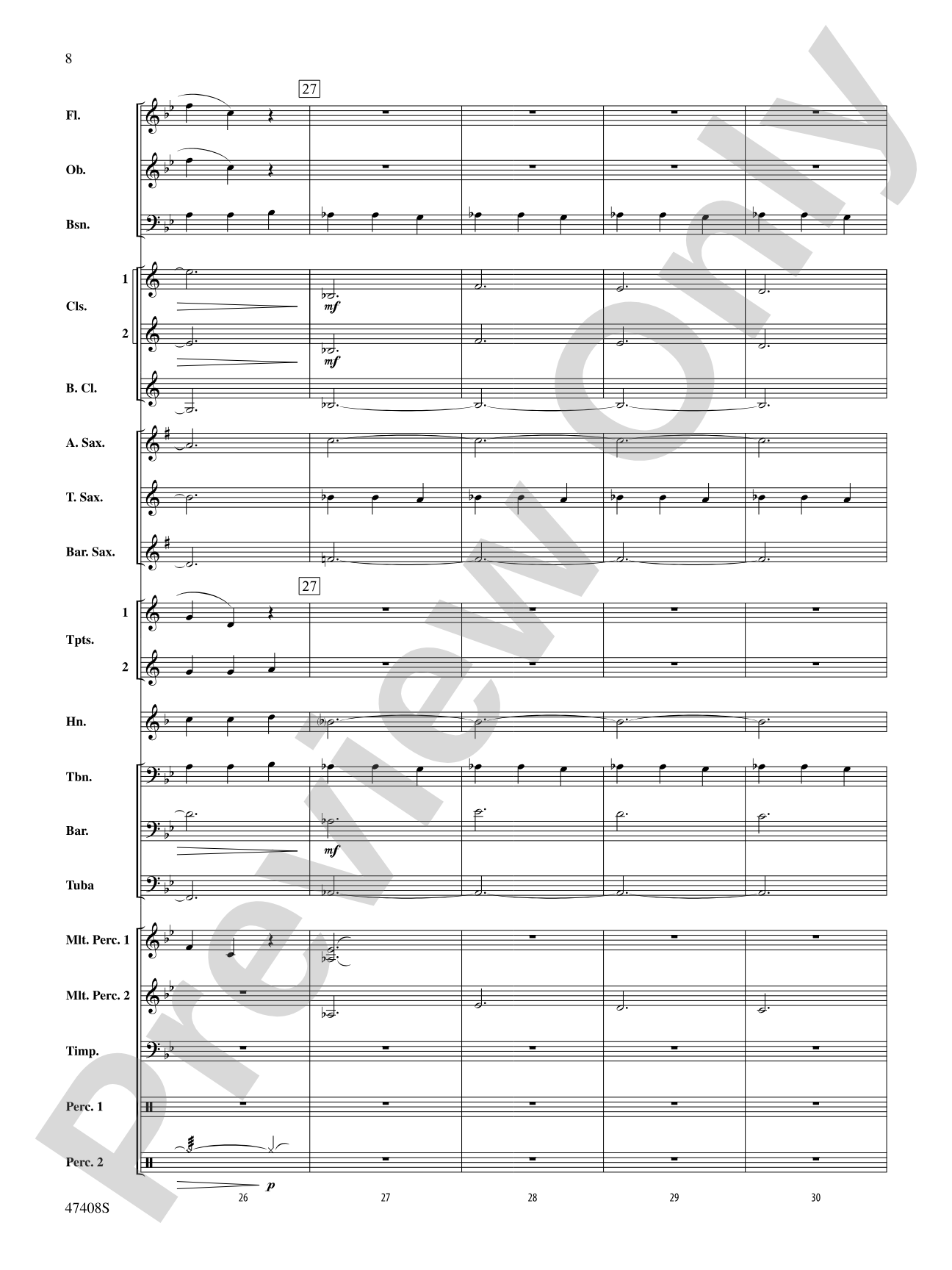 Main Title Theme from Westworld: Concert Band Conductor Score & Parts