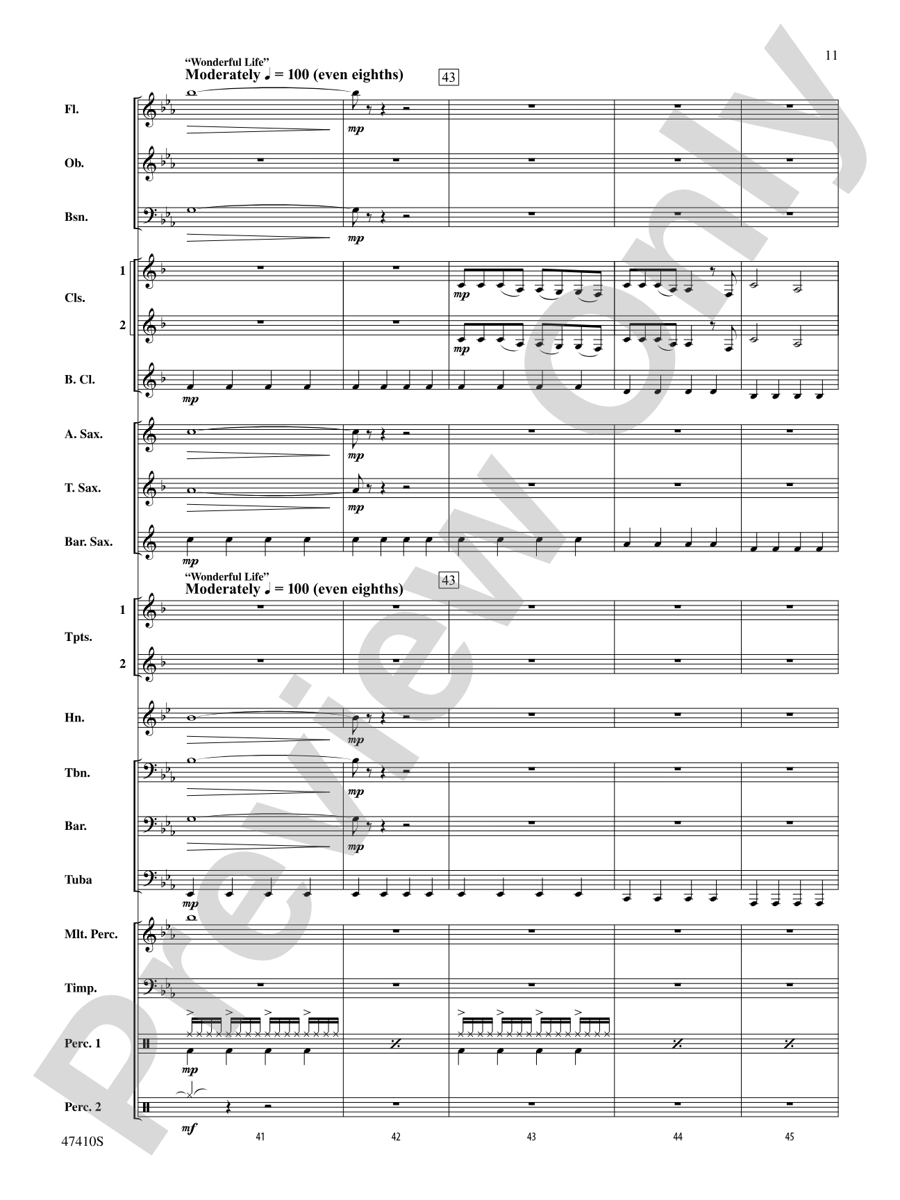 Smallfoot: Concert Band Conductor Score & Parts