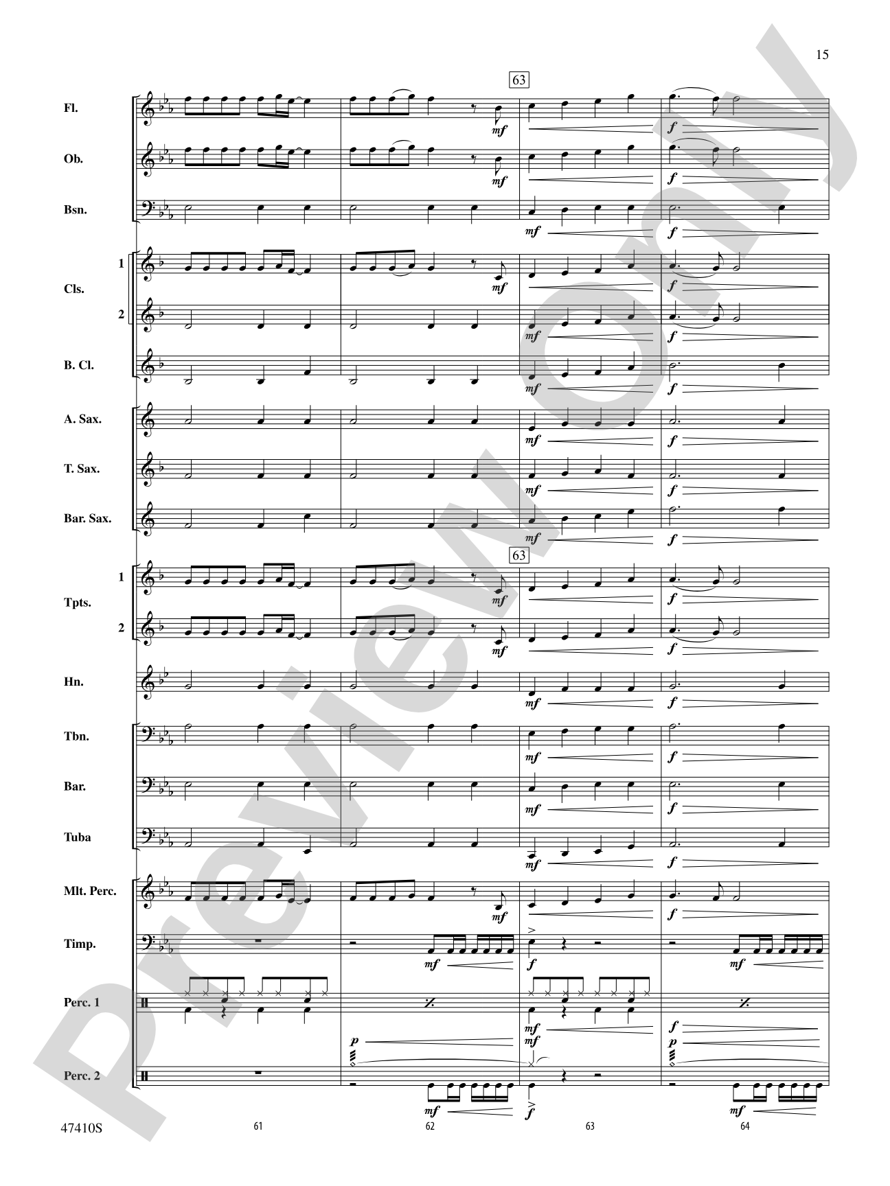 Smallfoot: Concert Band Conductor Score & Parts