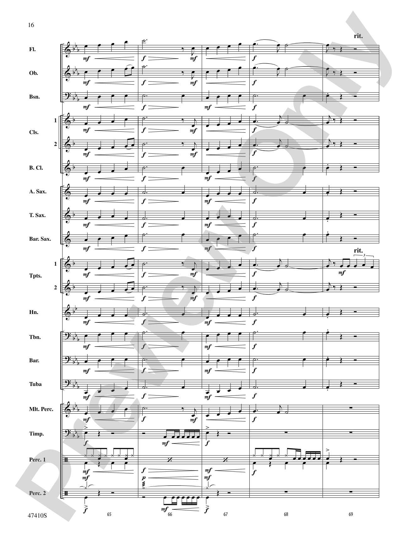 Smallfoot: Concert Band Conductor Score & Parts