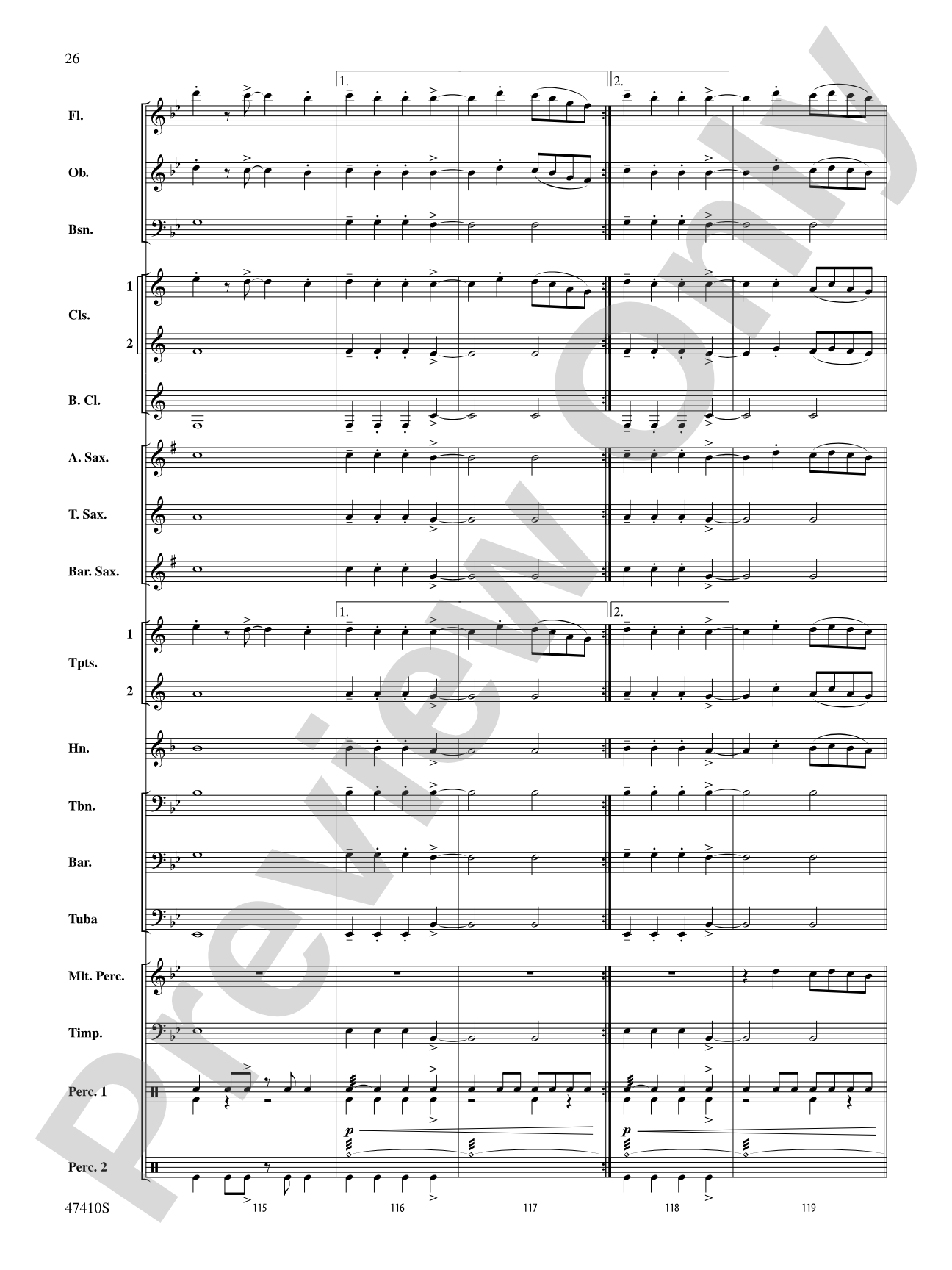 Smallfoot: Concert Band Conductor Score & Parts