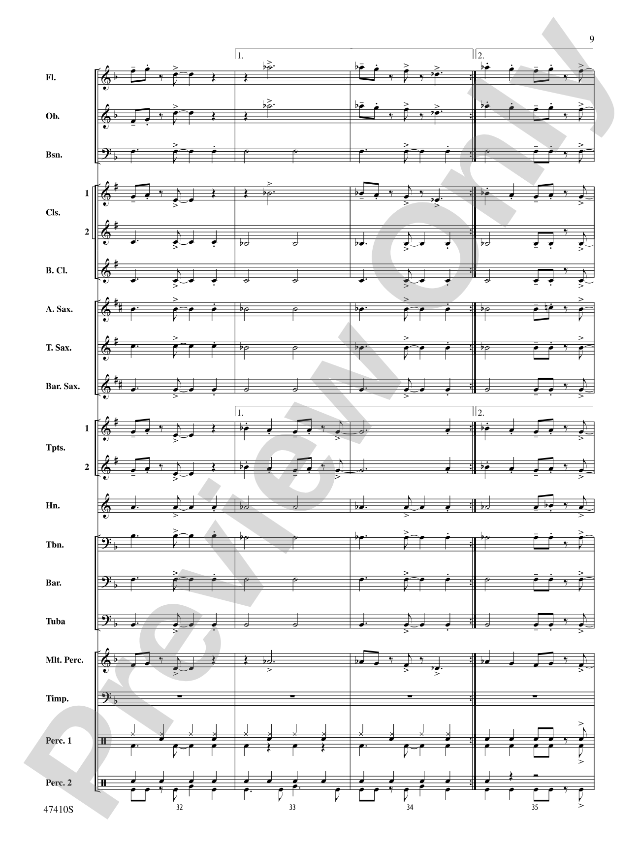 Smallfoot: Concert Band Conductor Score & Parts