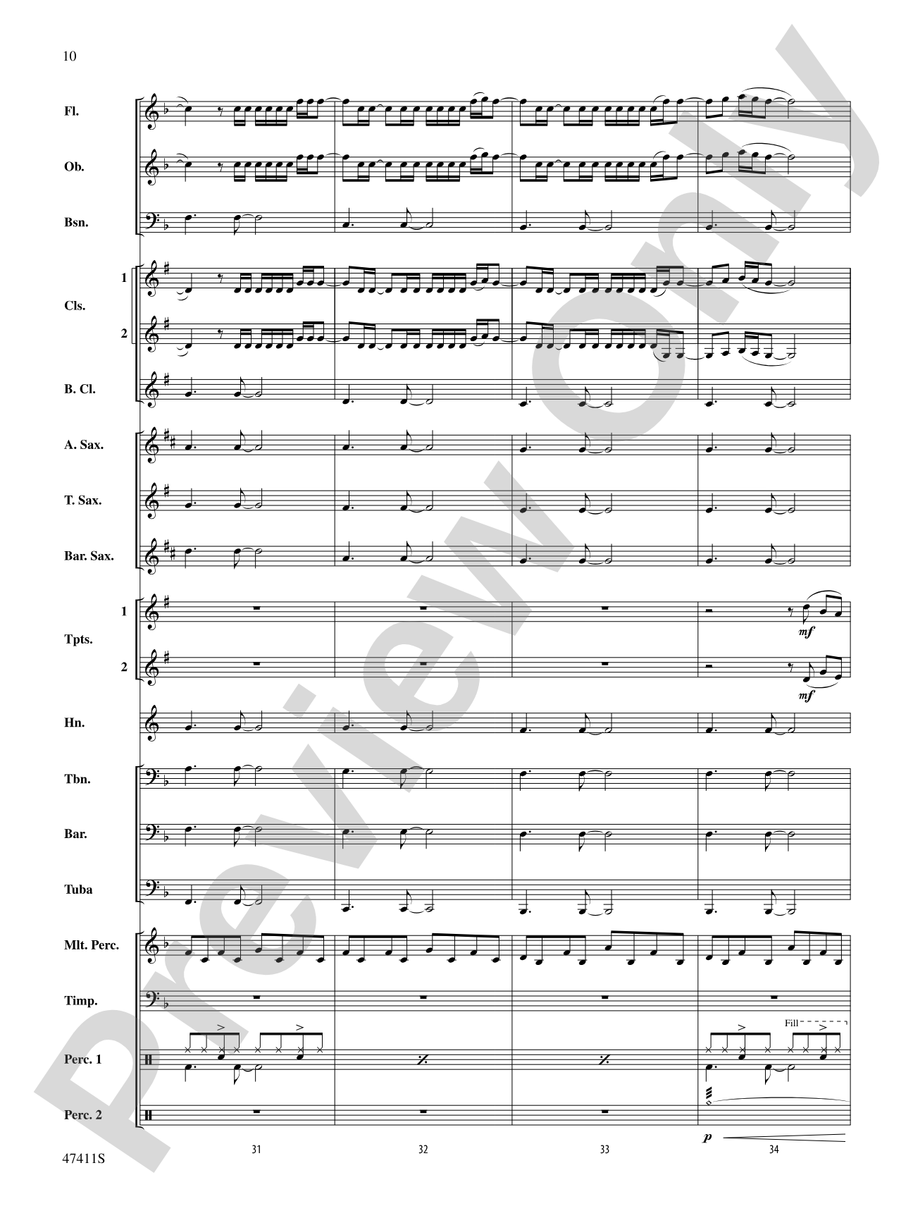 I'll Fight: Concert Band Conductor Score & Parts