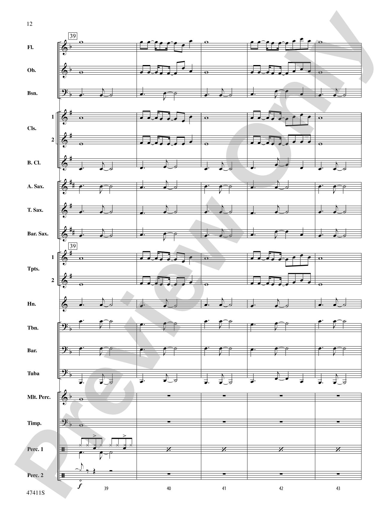 I'll Fight: Concert Band Conductor Score & Parts