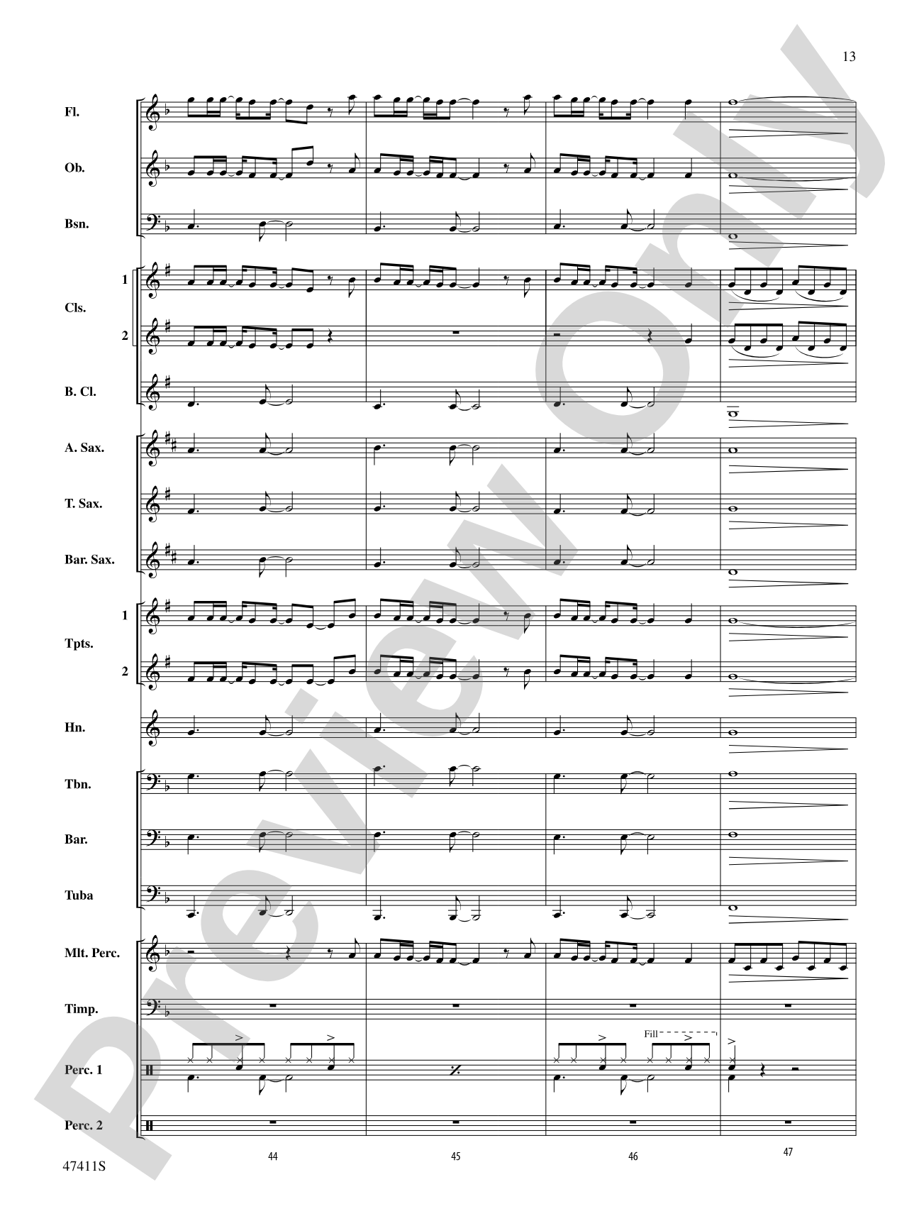 I'll Fight: Concert Band Conductor Score & Parts