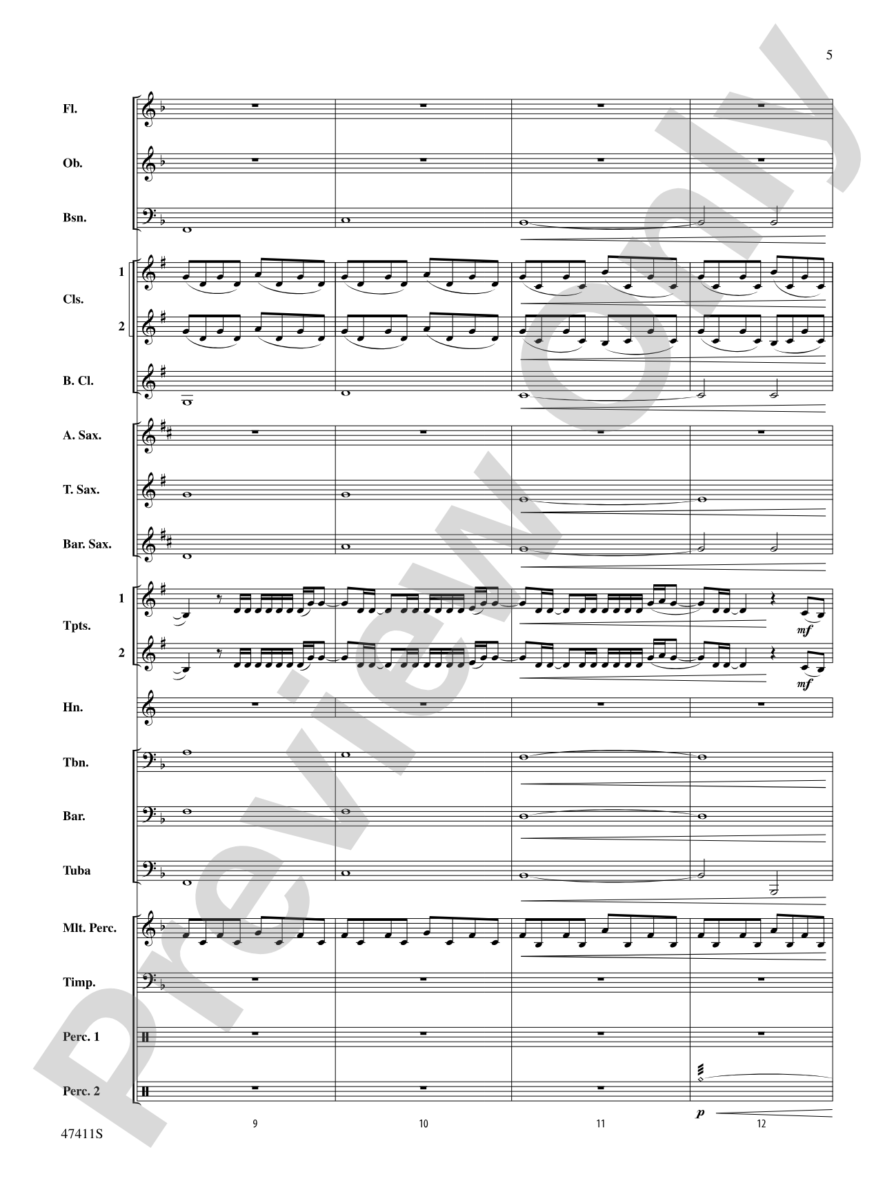 I'll Fight: Concert Band Conductor Score & Parts
