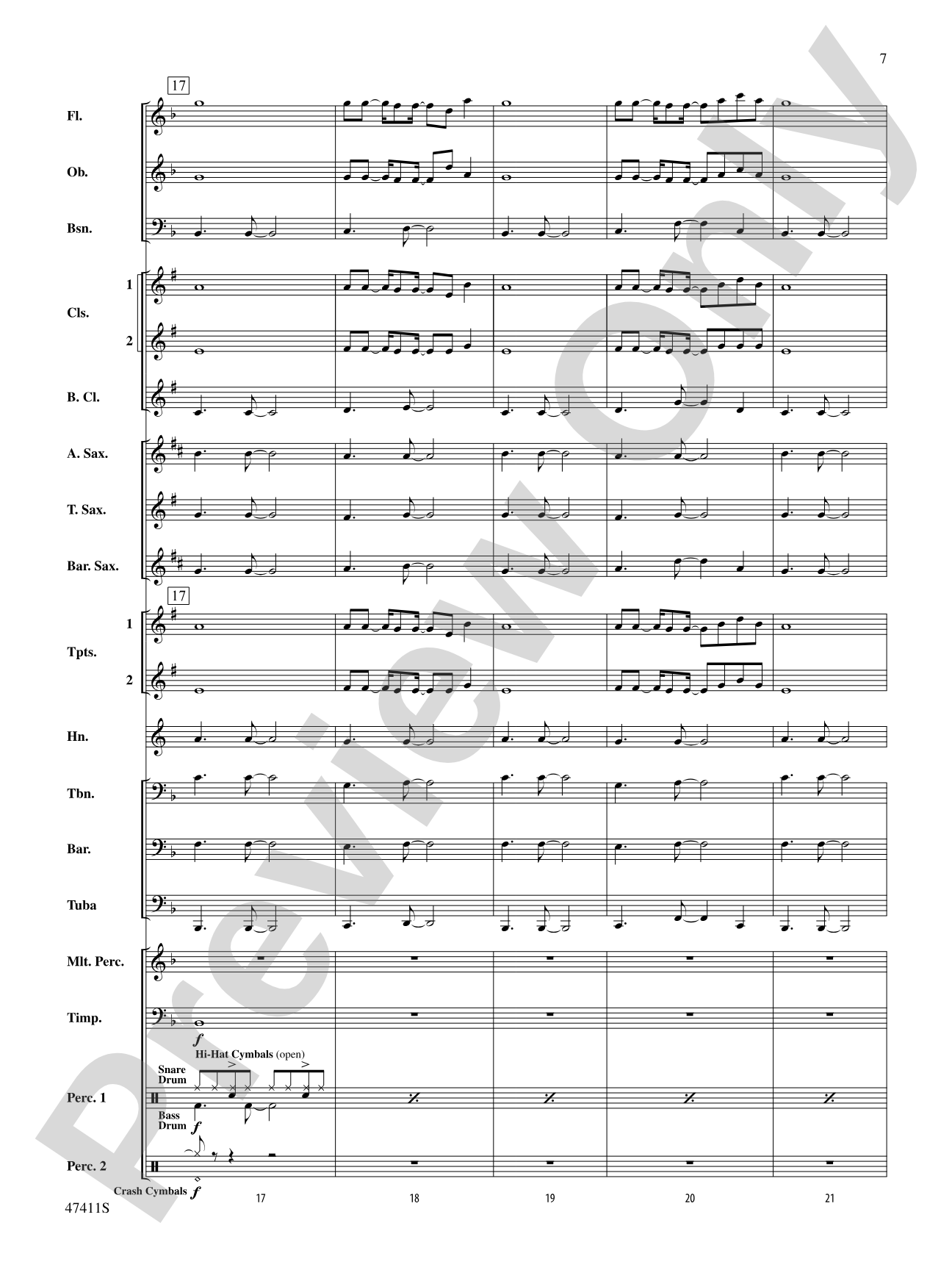I'll Fight: Concert Band Conductor Score & Parts