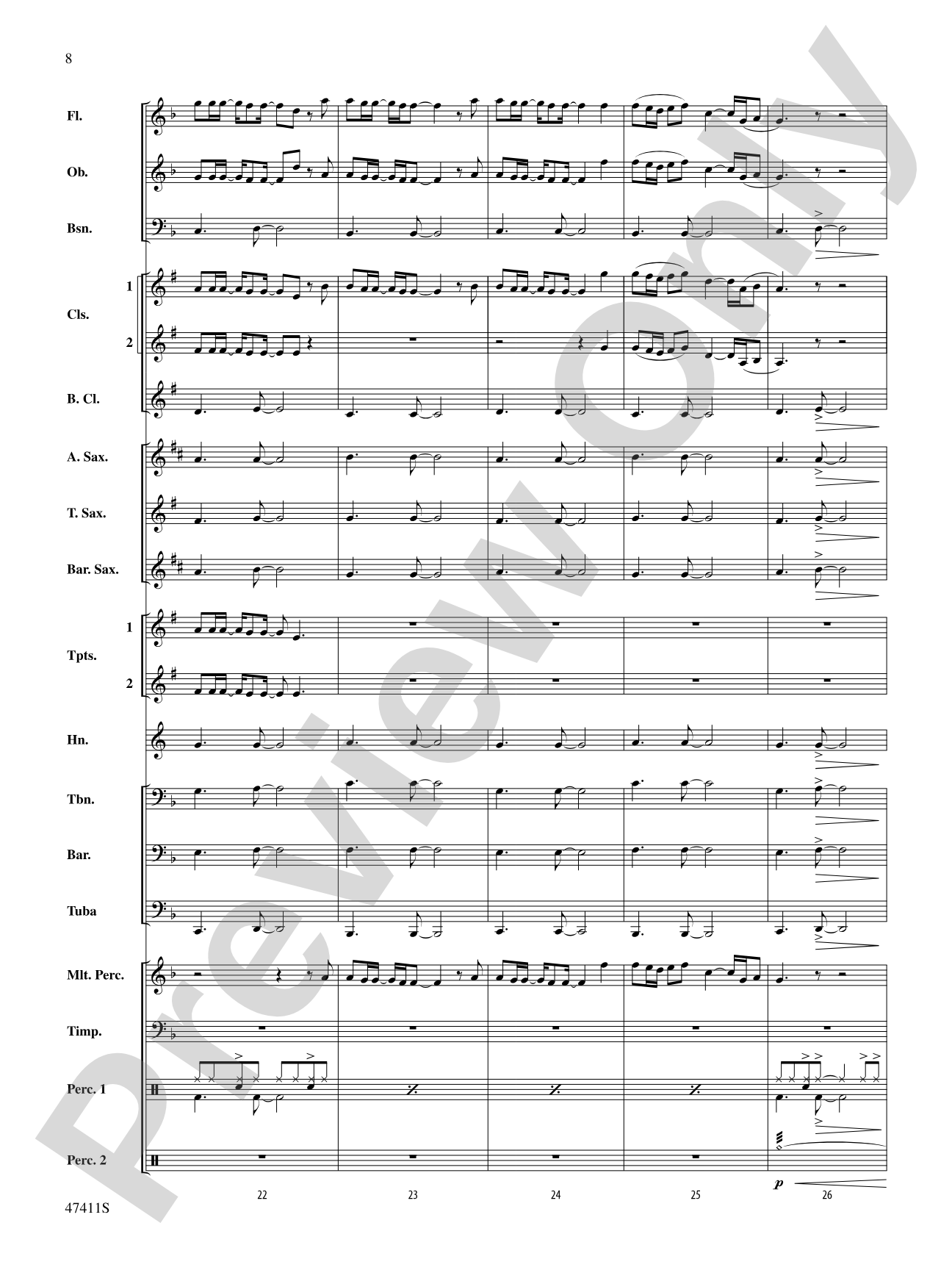 I'll Fight: Concert Band Conductor Score & Parts