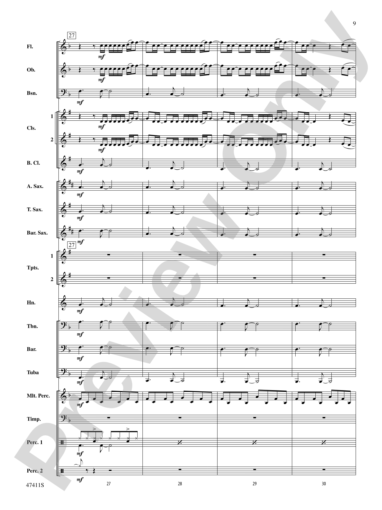 I'll Fight: Concert Band Conductor Score & Parts