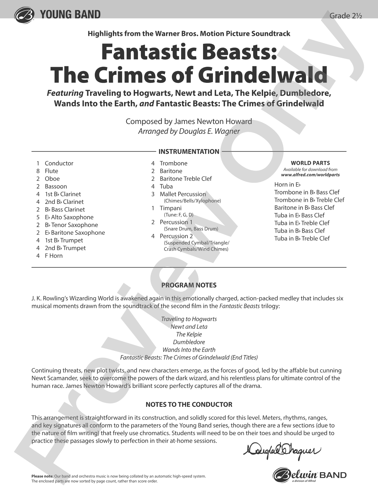 Fantastic Beasts: The Crimes of Grindelwald: Score