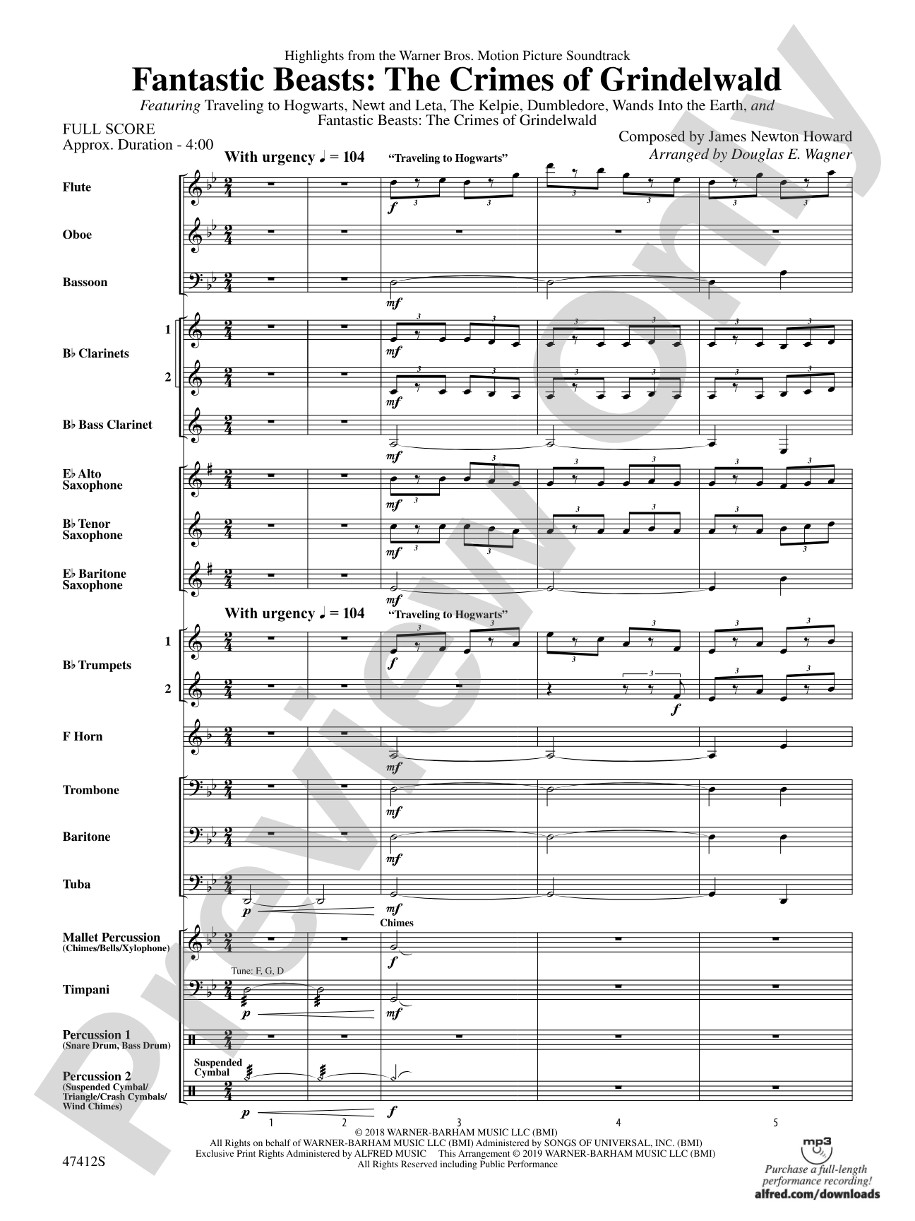 Fantastic Beasts: The Crimes of Grindelwald: Score