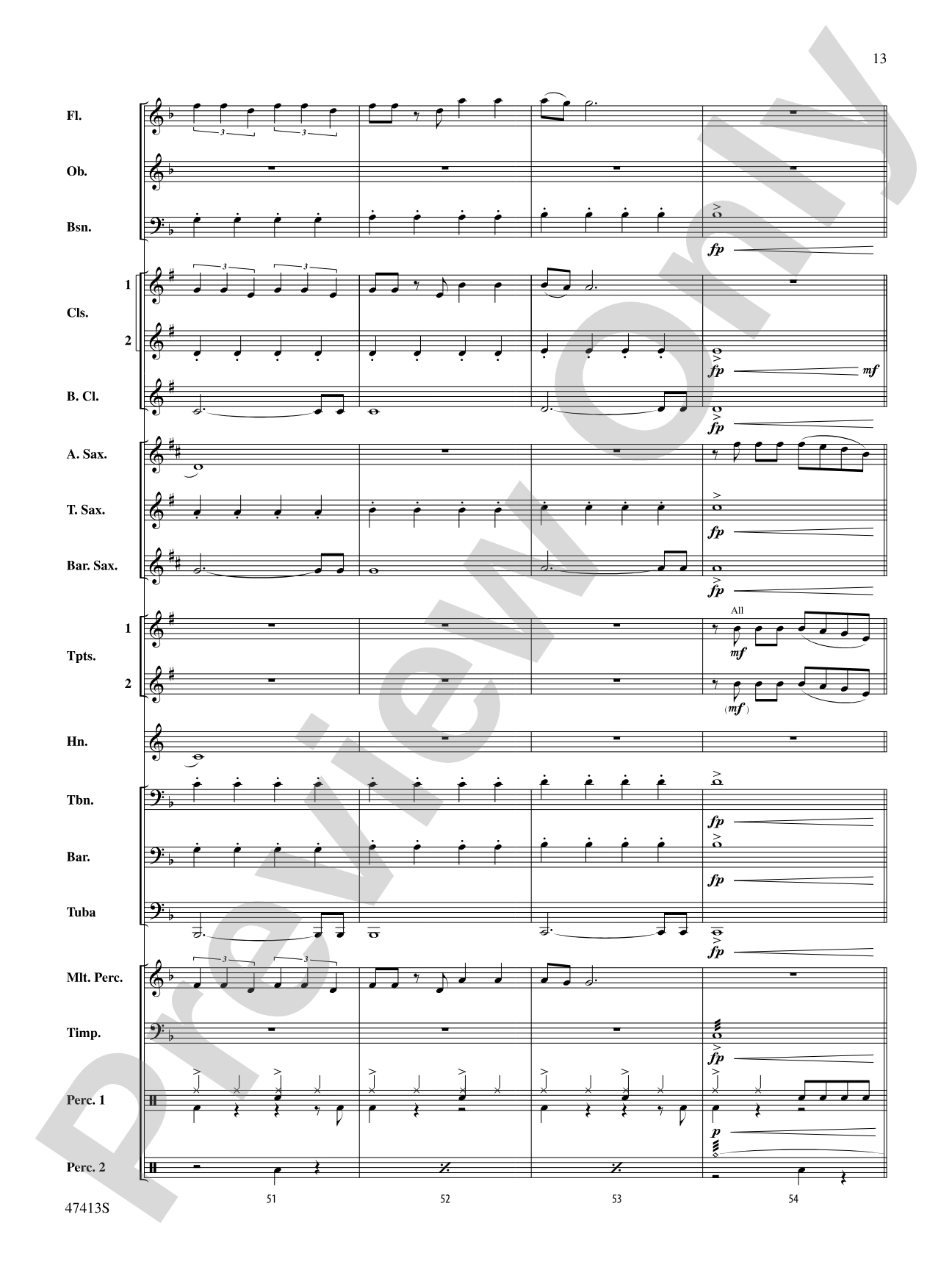 I'll Never Love Again (from A Star Is Born): Concert Band Conductor Score & Parts