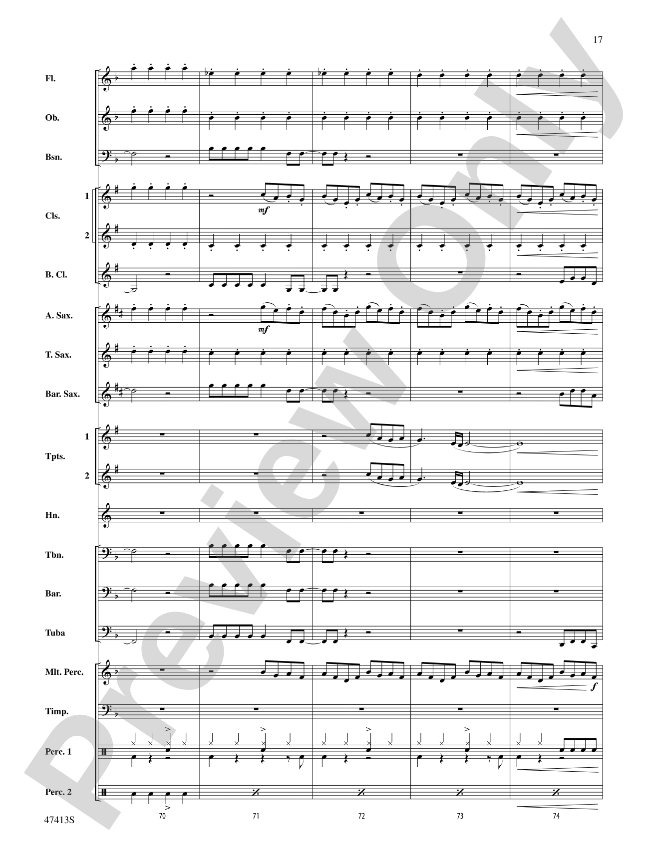 I'll Never Love Again (from A Star Is Born): Concert Band Conductor Score & Parts