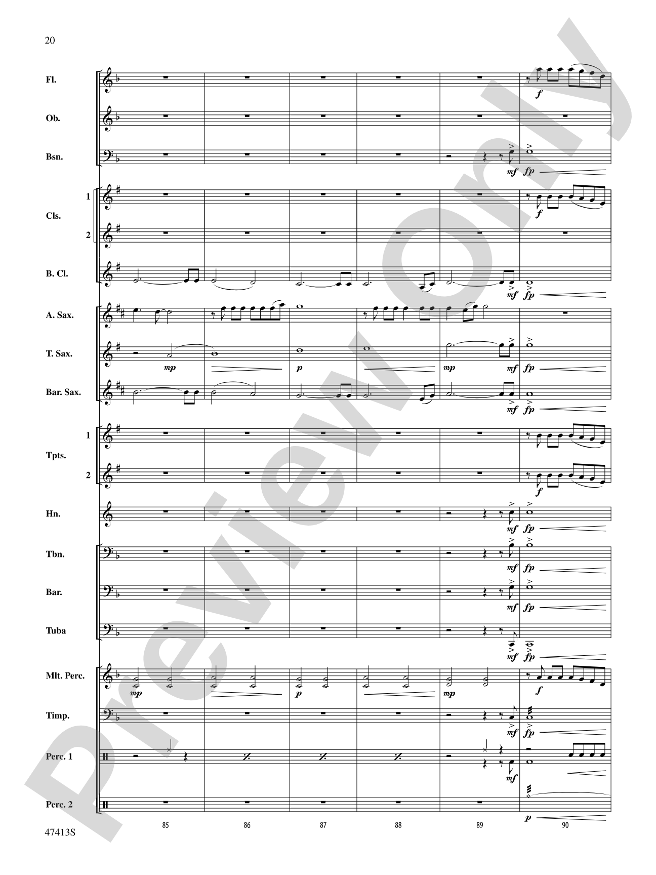 I'll Never Love Again (from A Star Is Born): Concert Band Conductor Score & Parts
