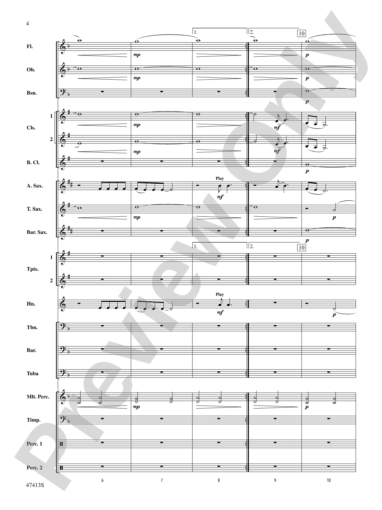 I'll Never Love Again (from A Star Is Born): Concert Band Conductor Score & Parts