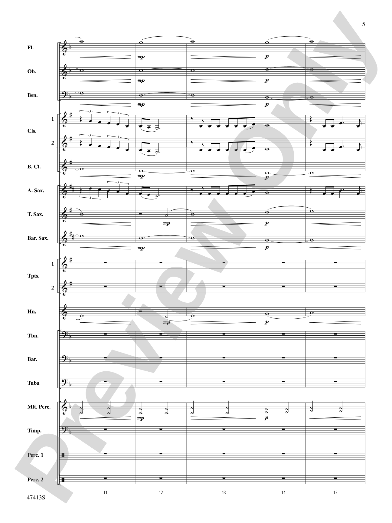 I'll Never Love Again (from A Star Is Born): Concert Band Conductor Score & Parts