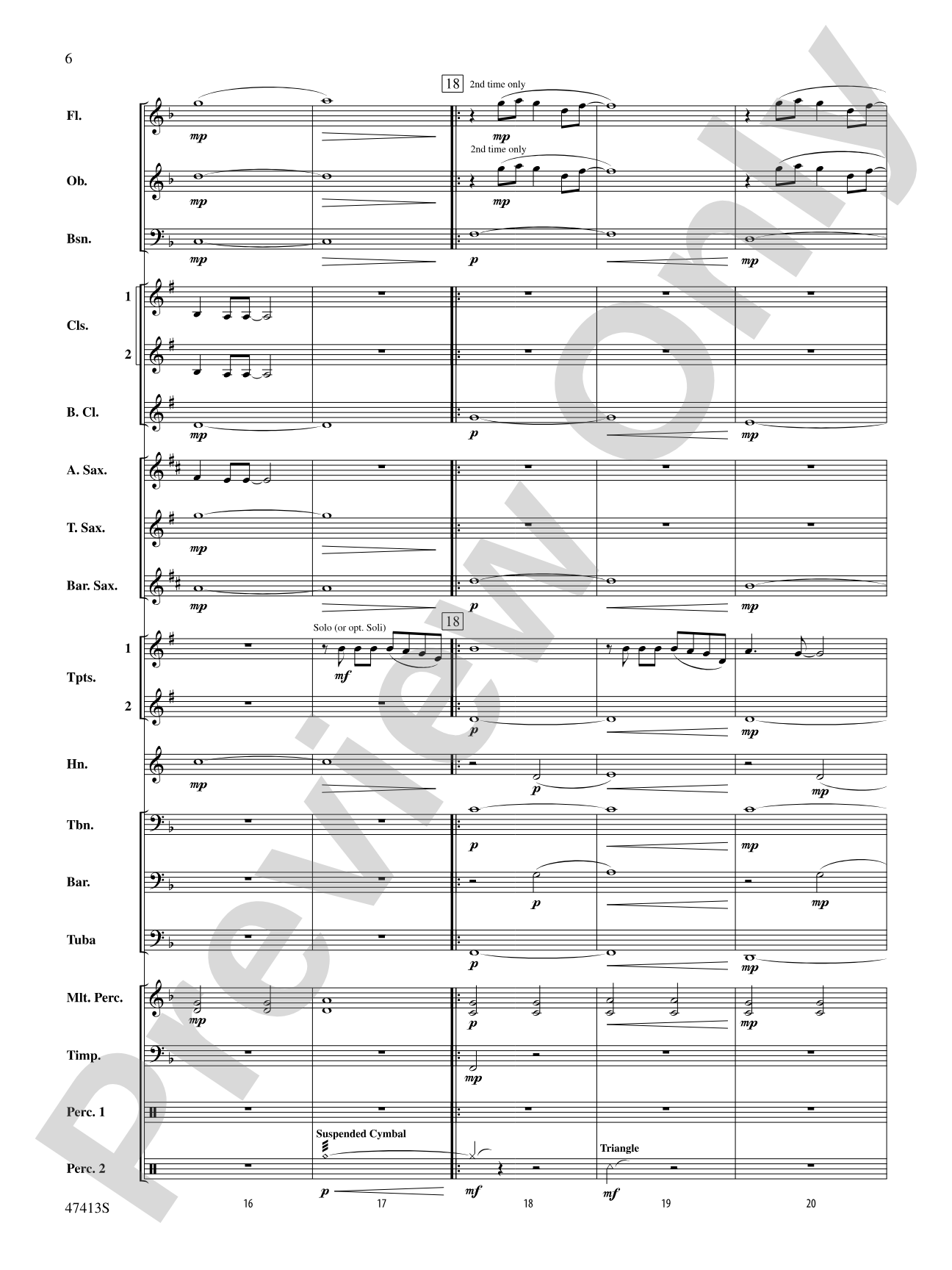 I'll Never Love Again (from A Star Is Born): Concert Band Conductor Score & Parts
