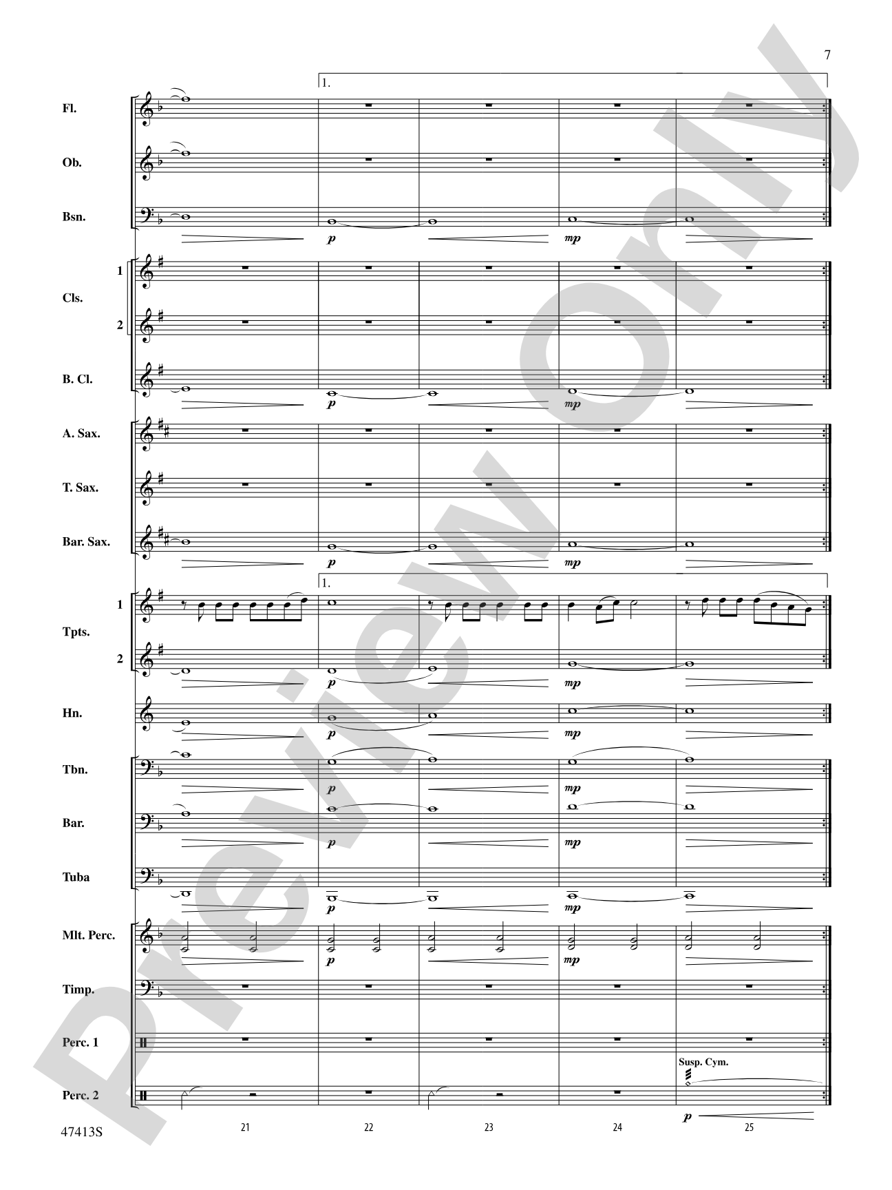 I'll Never Love Again (from A Star Is Born): Concert Band Conductor Score & Parts