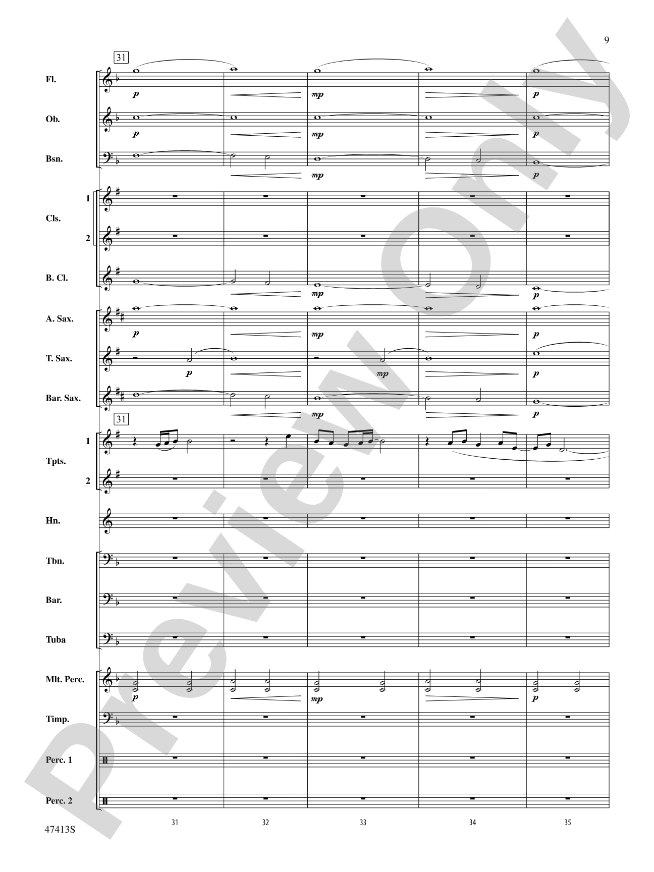 I'll Never Love Again (from A Star Is Born): Concert Band Conductor Score & Parts