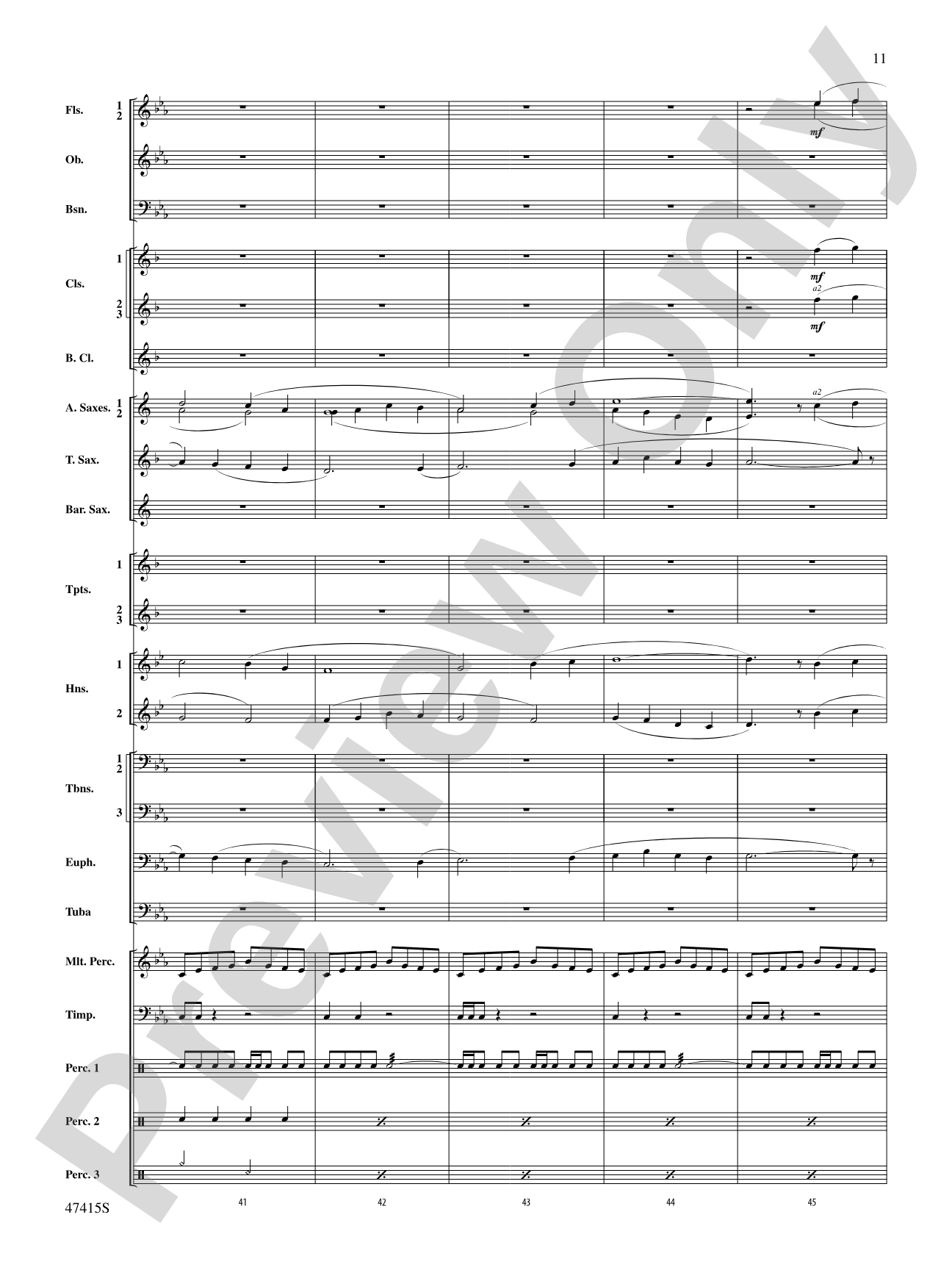 Blessed Are They: Concert Band Conductor Score & Parts