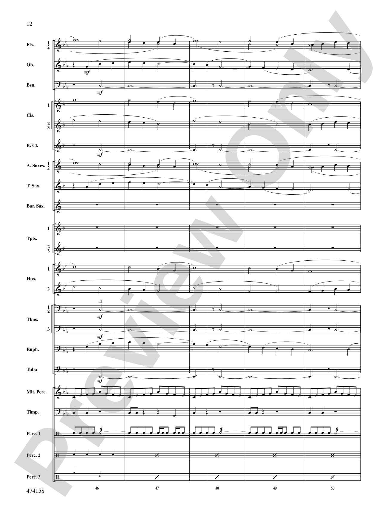 Blessed Are They: Concert Band Conductor Score & Parts
