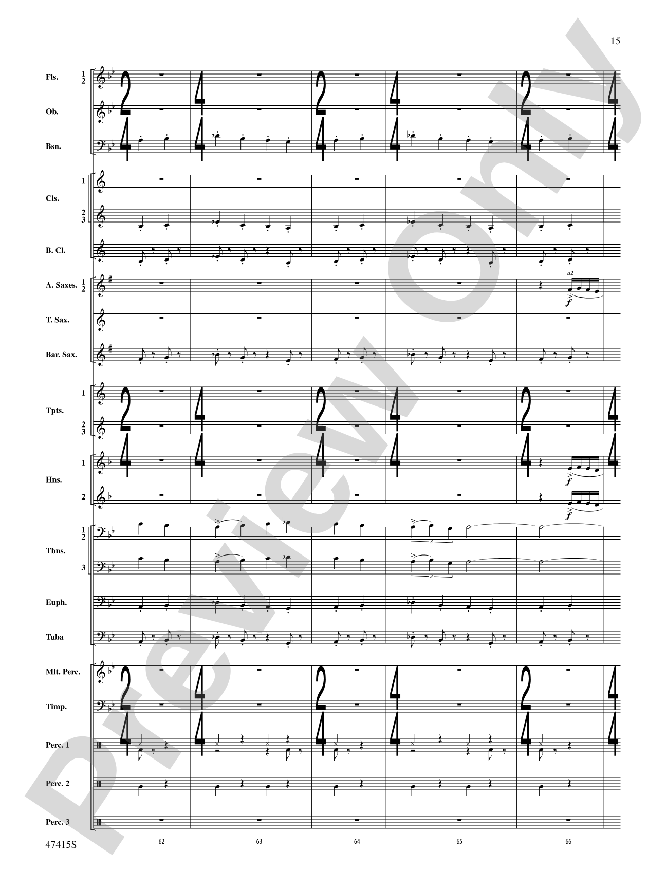 Blessed Are They: Concert Band Conductor Score & Parts