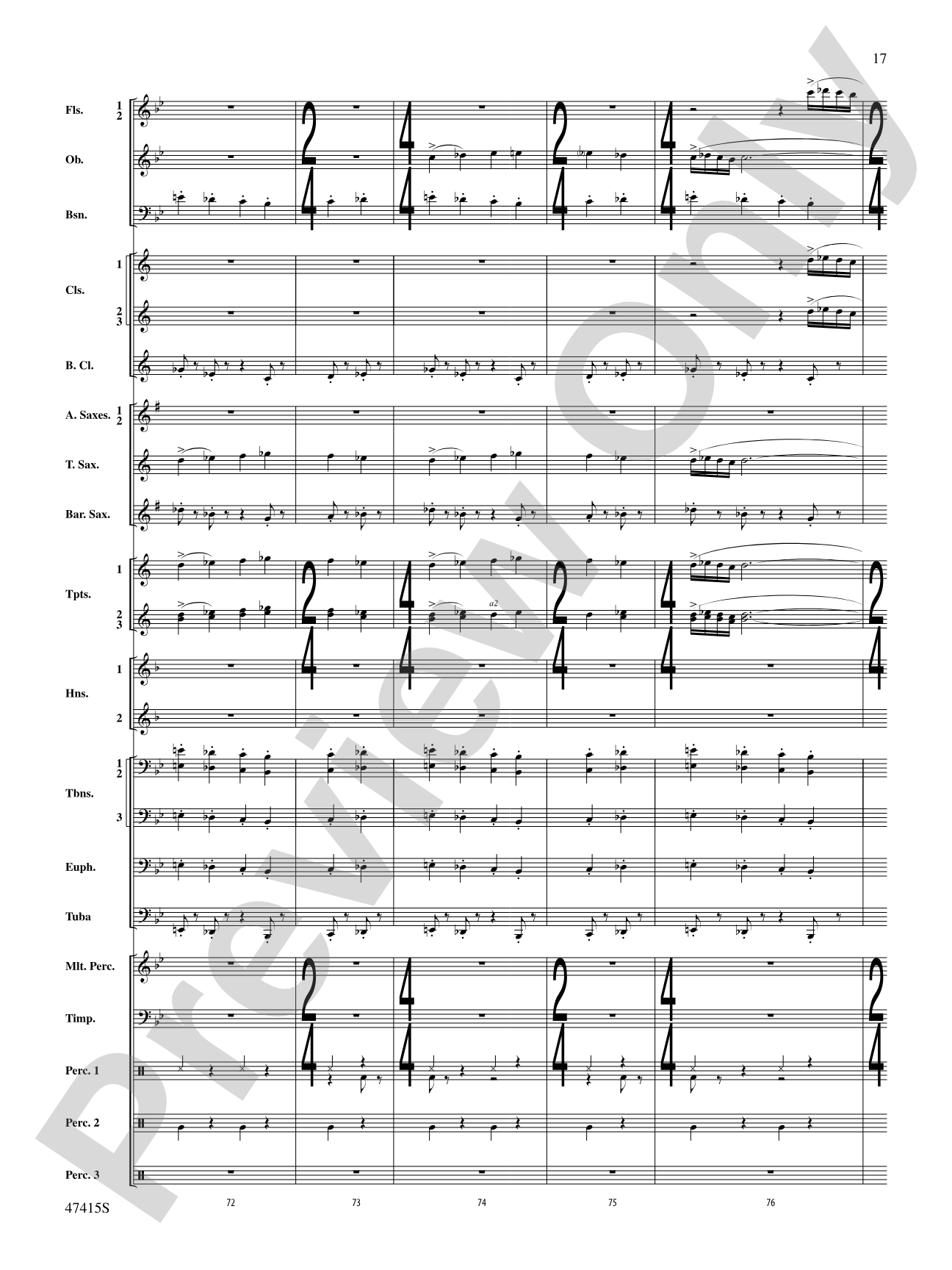 Blessed Are They: Concert Band Conductor Score & Parts