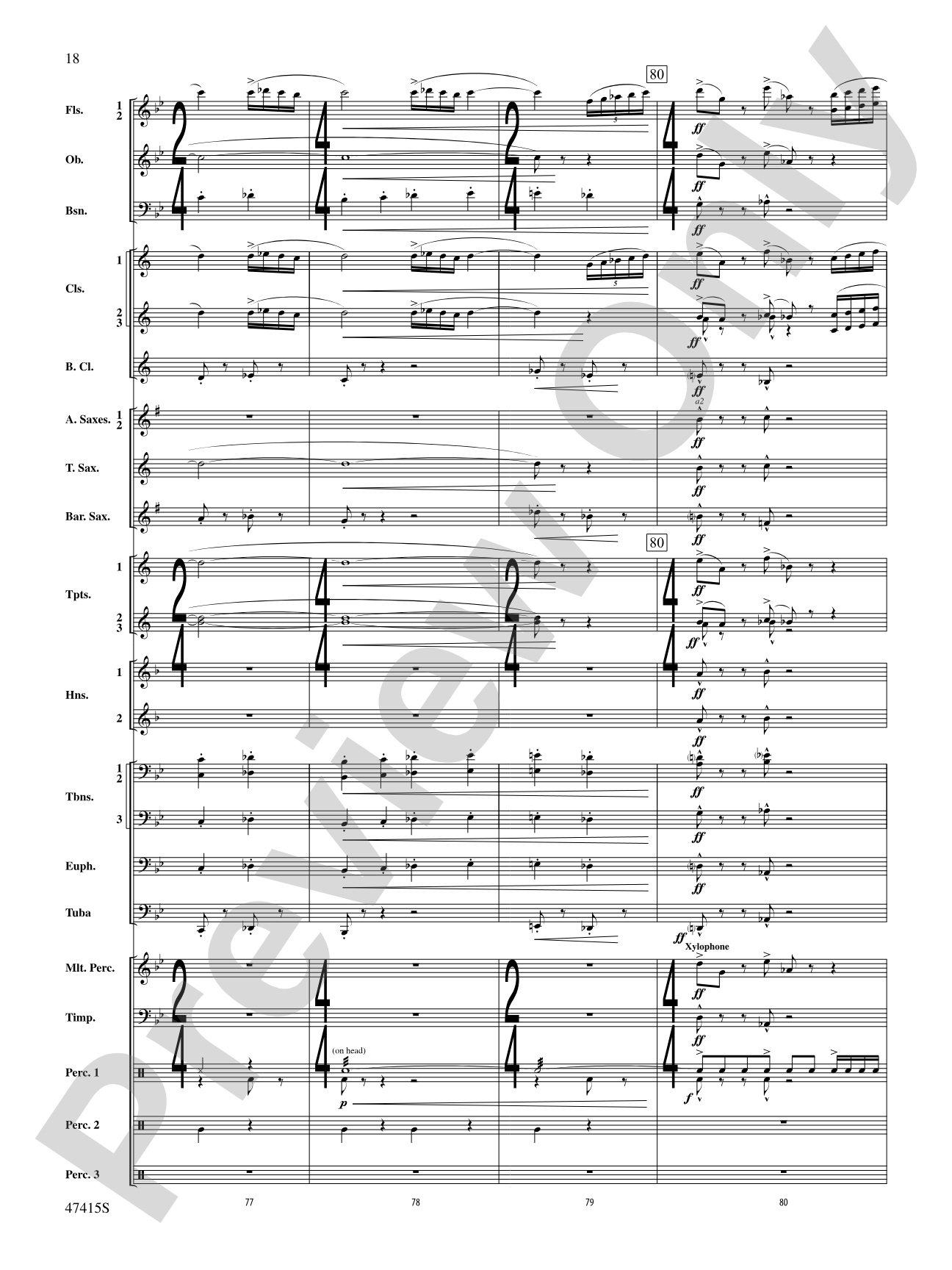 Blessed Are They: Concert Band Conductor Score & Parts
