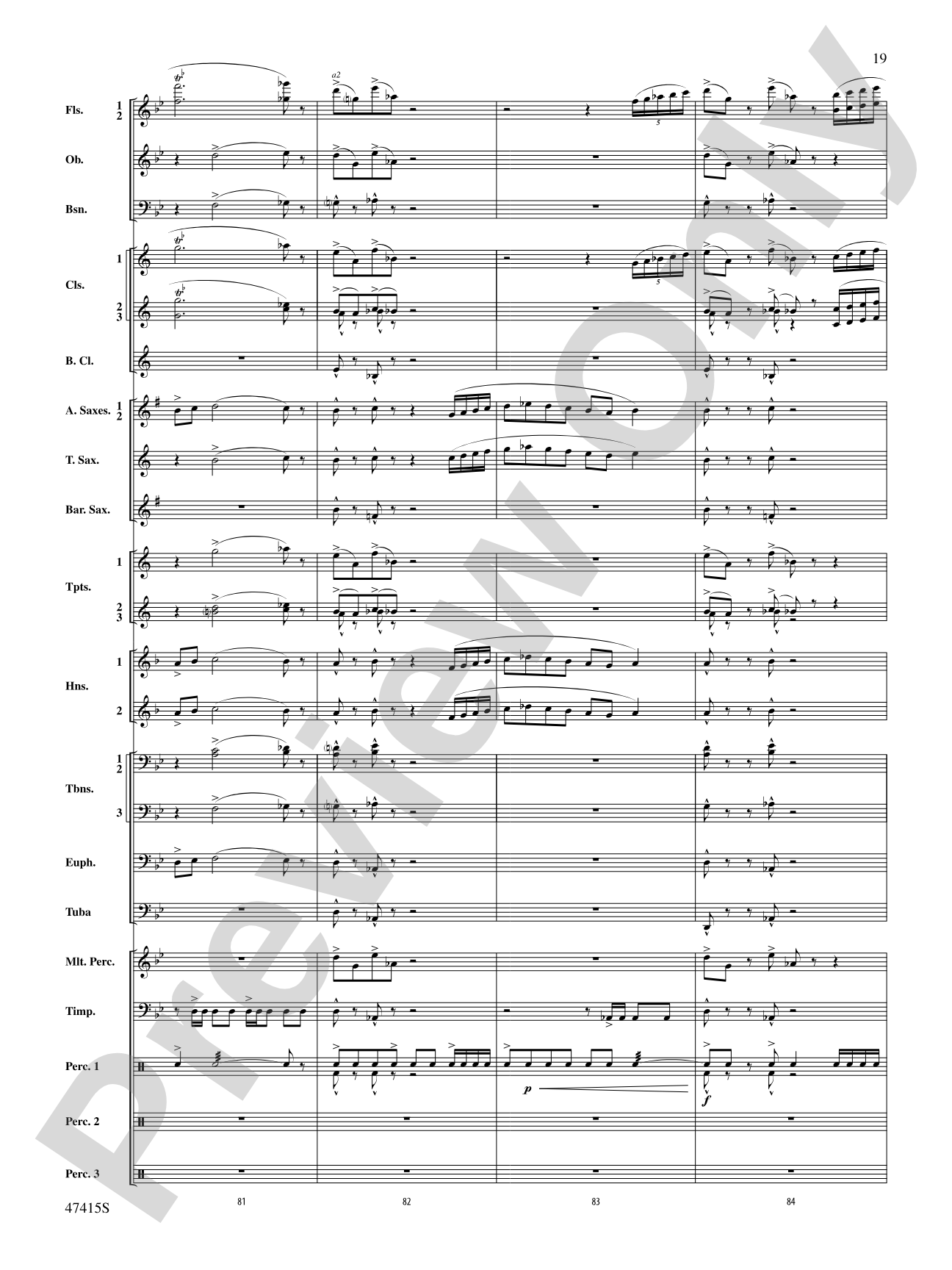 Blessed Are They: Concert Band Conductor Score & Parts