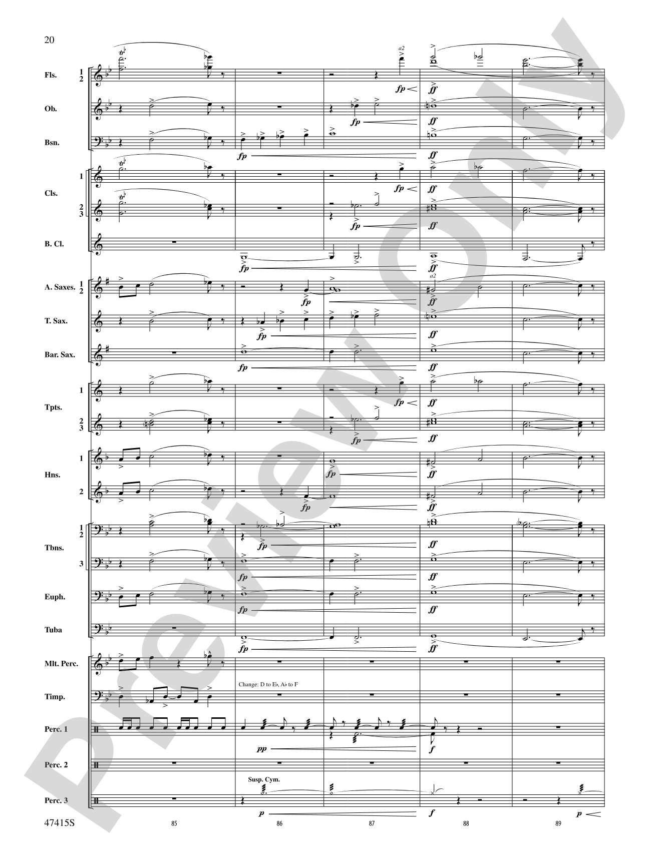Blessed Are They: Concert Band Conductor Score & Parts
