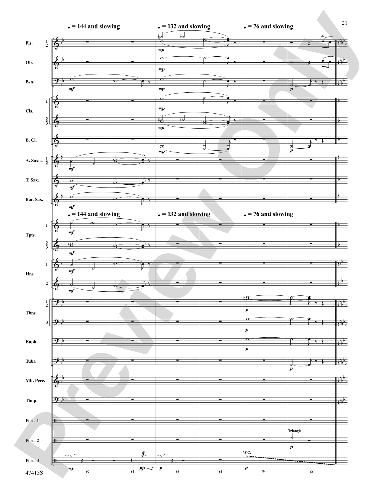 Blessed Are They: Concert Band Conductor Score & Parts