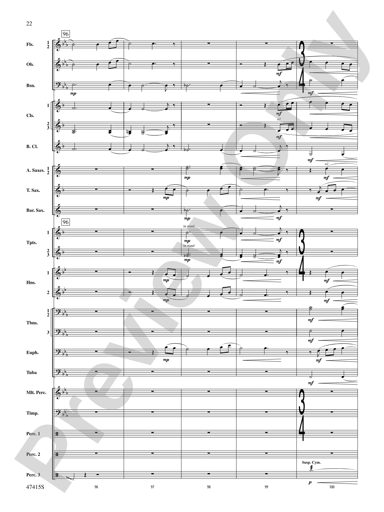 Blessed Are They: Concert Band Conductor Score & Parts