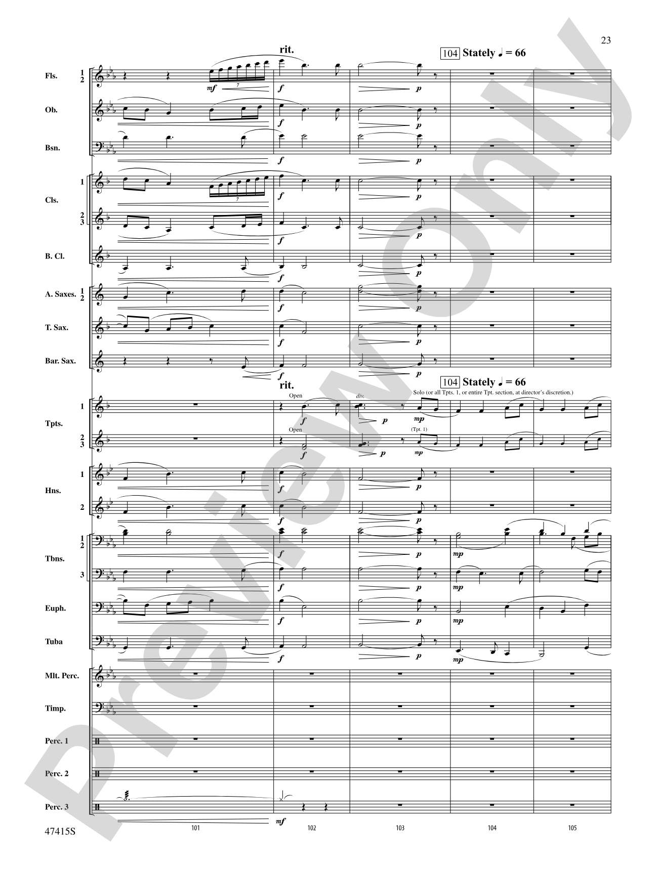Blessed Are They: Concert Band Conductor Score & Parts
