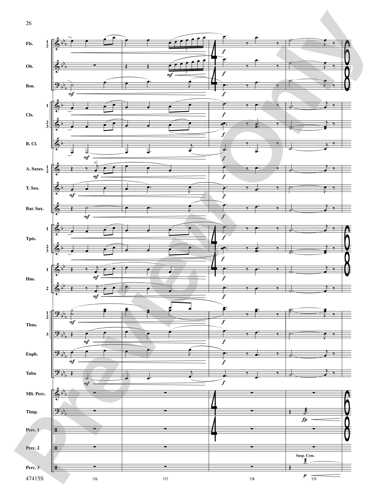 Blessed Are They: Concert Band Conductor Score & Parts